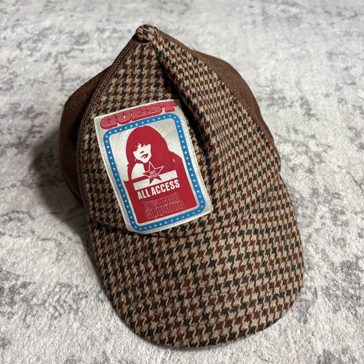 Hysteric Glamour Hysteric Glamour Guest All Access Houndstooth Trucker Hat Size ONE SIZE - 1 Thumbnail