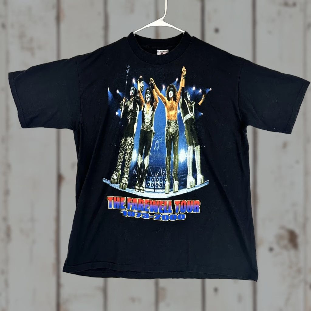 Vintage Vintage KISS Farewell Tour Shirt Mens 2XL Black 2000s Concert Rock Glam Graphic Tee Size US XXL / EU 58 / 5 - 1 Thumbnail