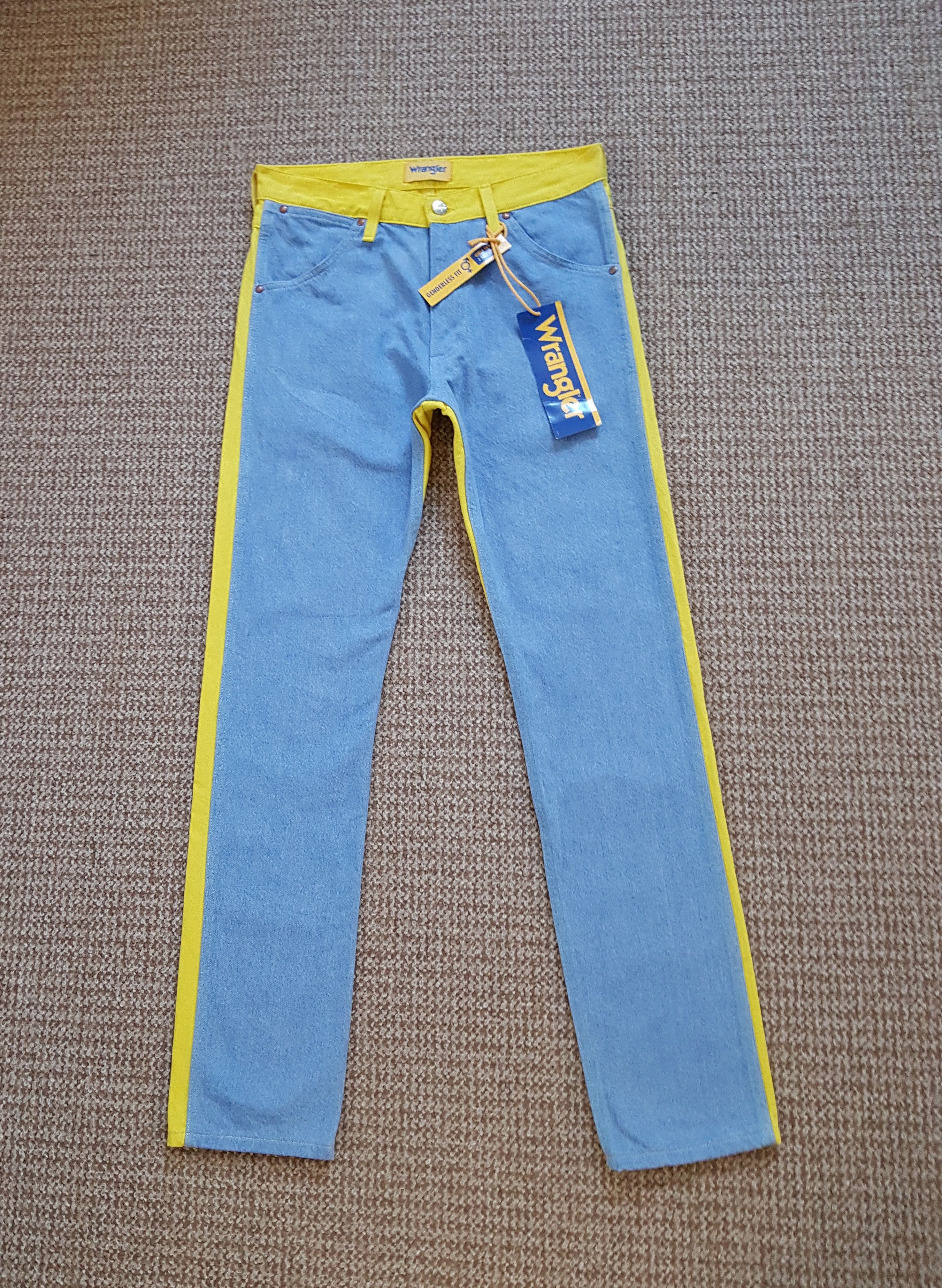 Wrangler Wrangler Genderless Fit 11MWZ Denim Jeans Ukraine colours Size US 29 - 1 Thumbnail