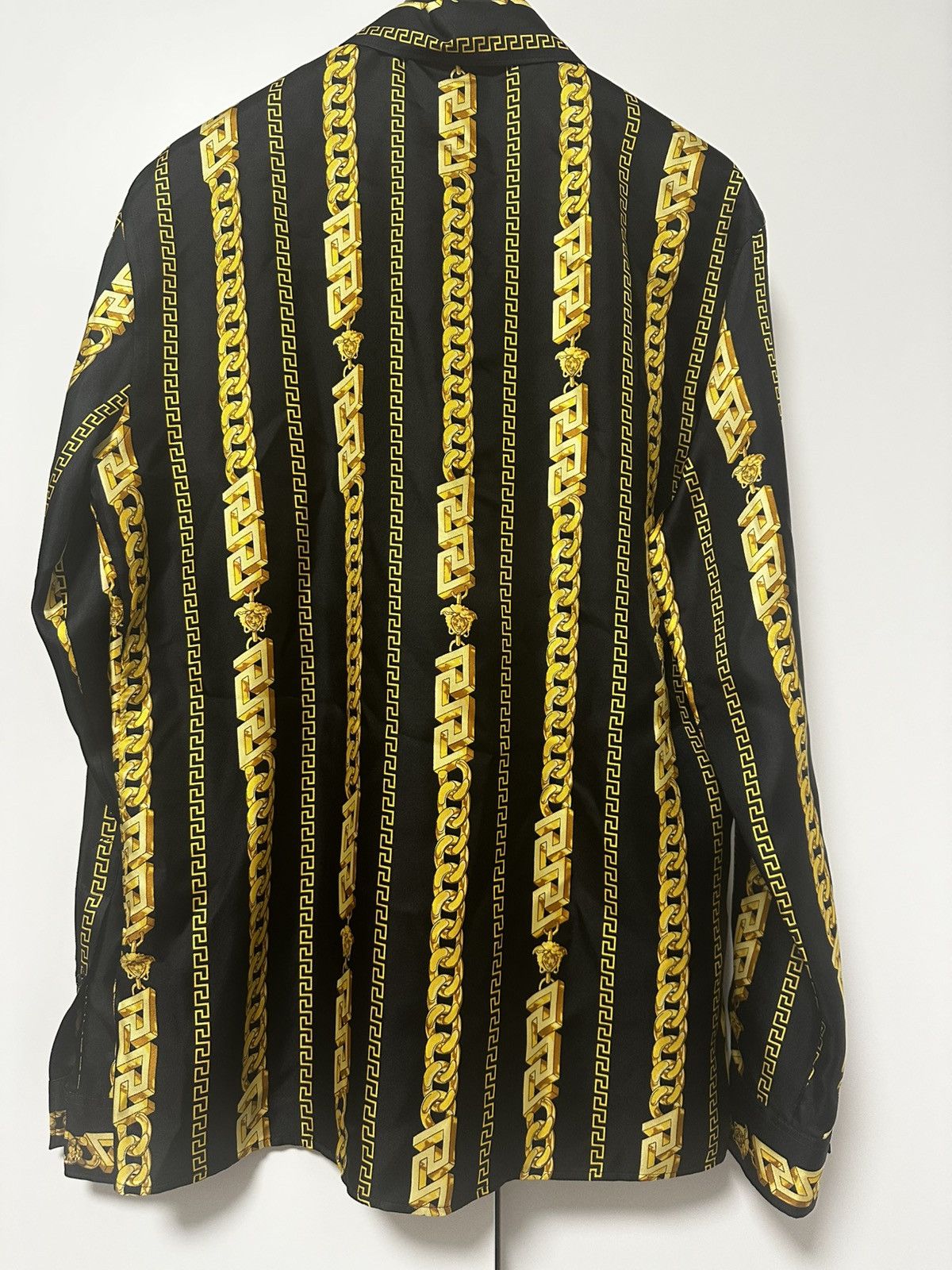 Versace Versace Chain Silk Shirt Size US M / EU 48-50 / 2 - 9 Thumbnail