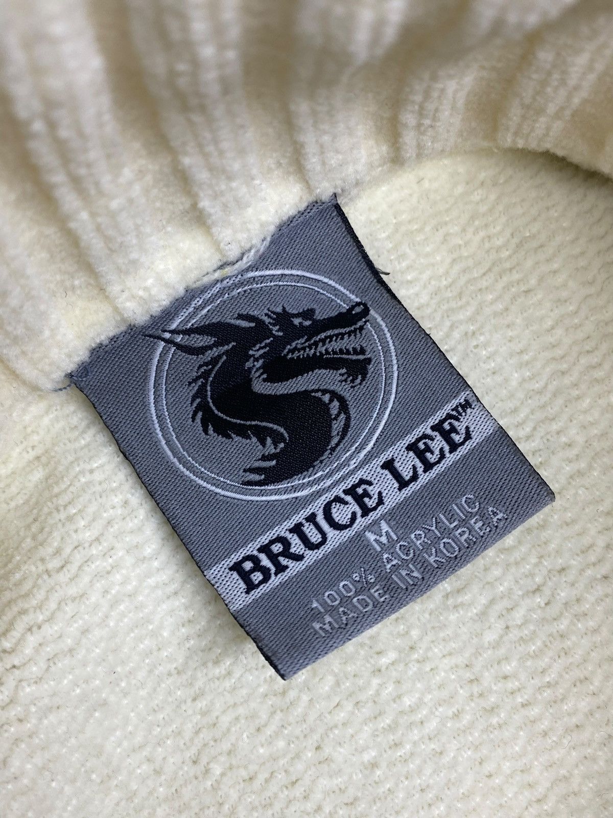 Japanese Brand 🔥 BRUCE LEE Y2K DRAGON KNIT SWEATER MARTIAL ARTS VIBES Size US M / EU 48-50 / 2 - 9 Thumbnail