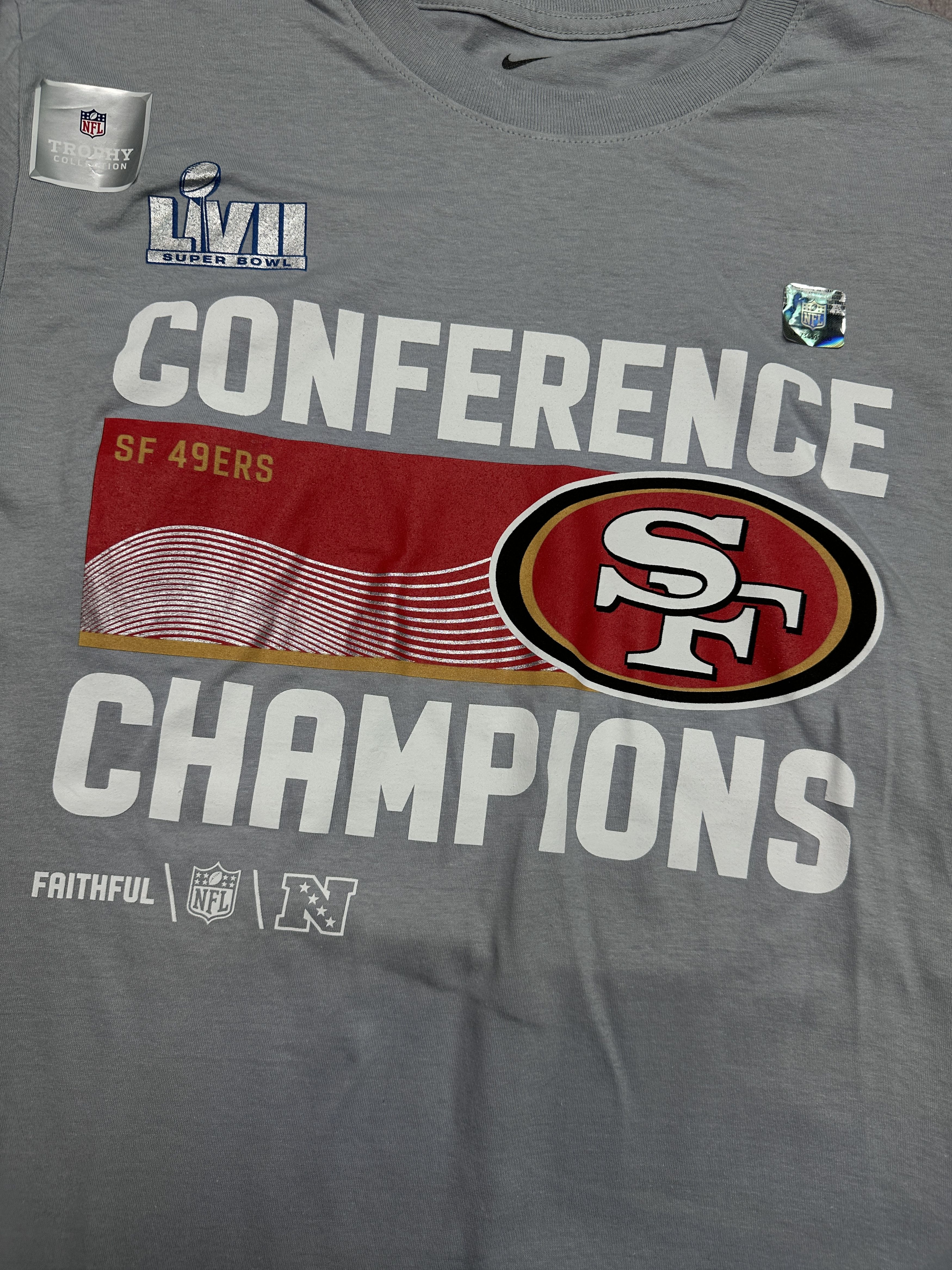 NFL Nike San Francisco 49ers Conference Champions T-Shirt Size US M / EU 48-50 / 2 - 3 Thumbnail