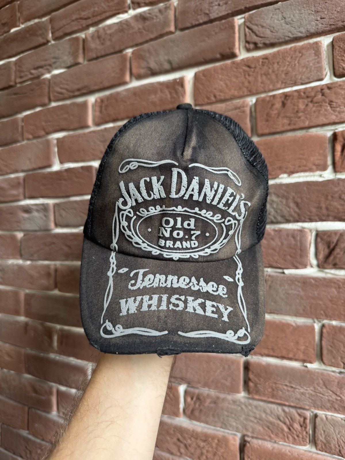 Other Vintage 90s Distressed Faded Jack Daniels Trucker Cap Hype Size ONE SIZE - 2 Thumbnail