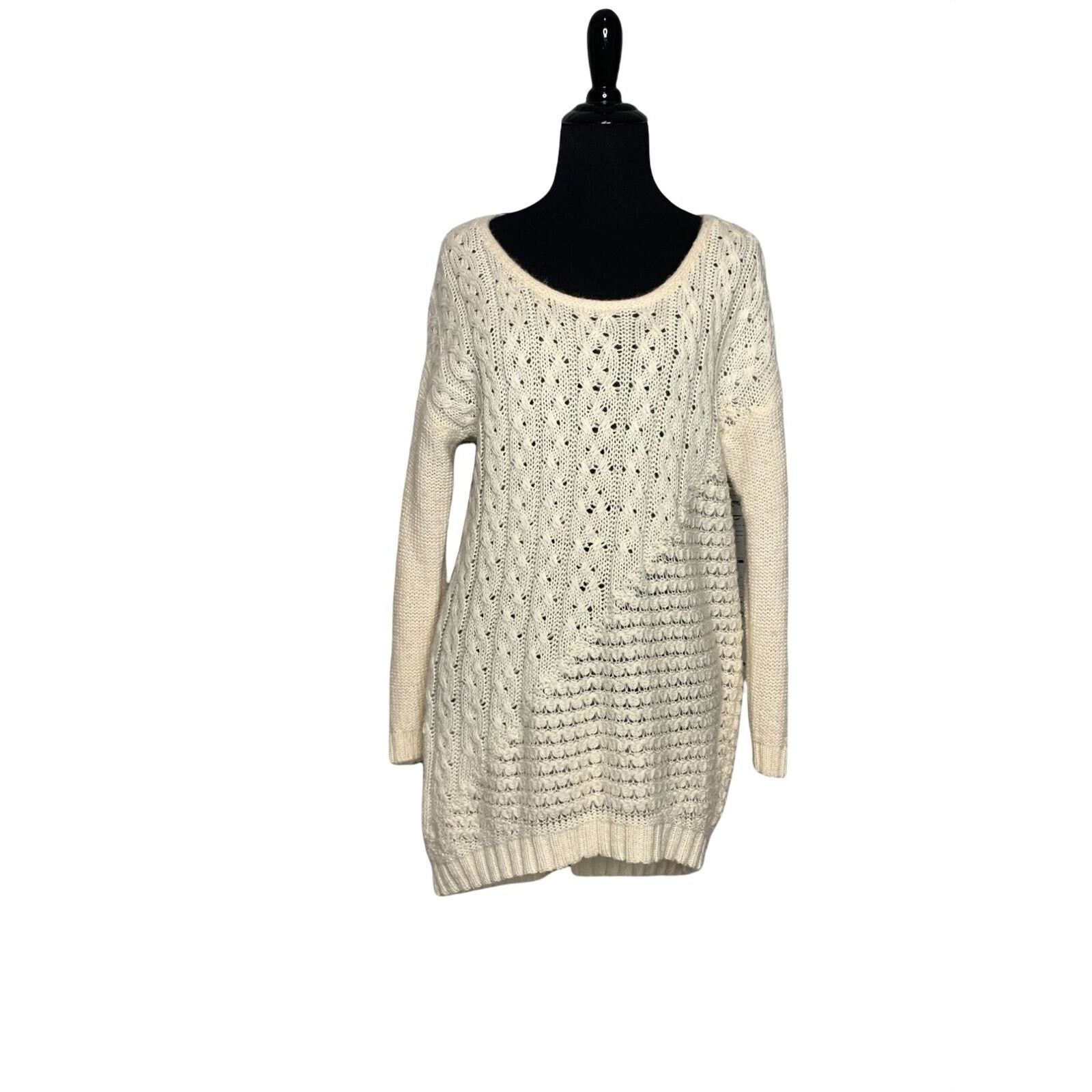 Lucky Brand Lucky Brand cream long sleeves sweater size medium Size M / US 6-8 / IT 42-44 - 7 Thumbnail