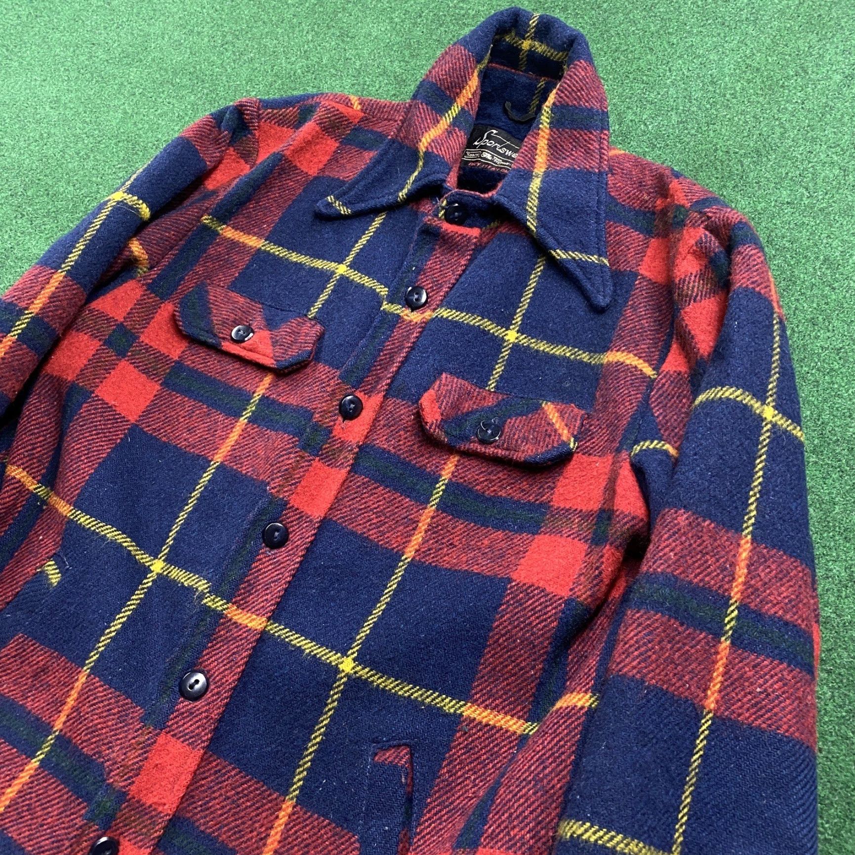 Sears Sears Jacket Mens 40 Blue Red Plaid Wool 3-in-1 Vintage Coat Winter Heavyweight Jacket Size US XXS / EU 40 - 2 Thumbnail