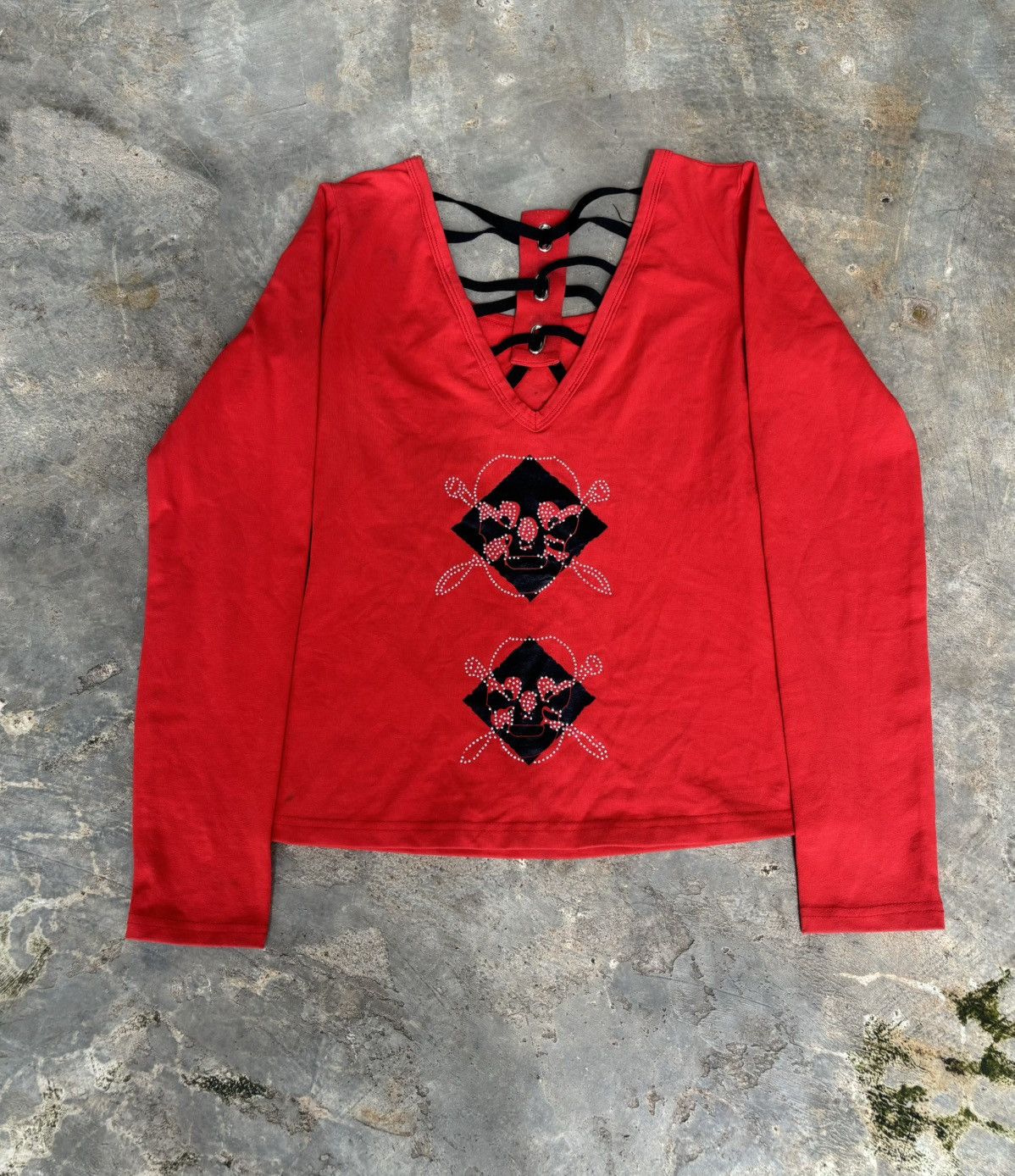 Hysteric Glamour × If Six Was Nine × Japanese Brand Y2k Opium Skull Sexy Womens Longsleeve Size S / US 4 / IT 40 - 2 Thumbnail