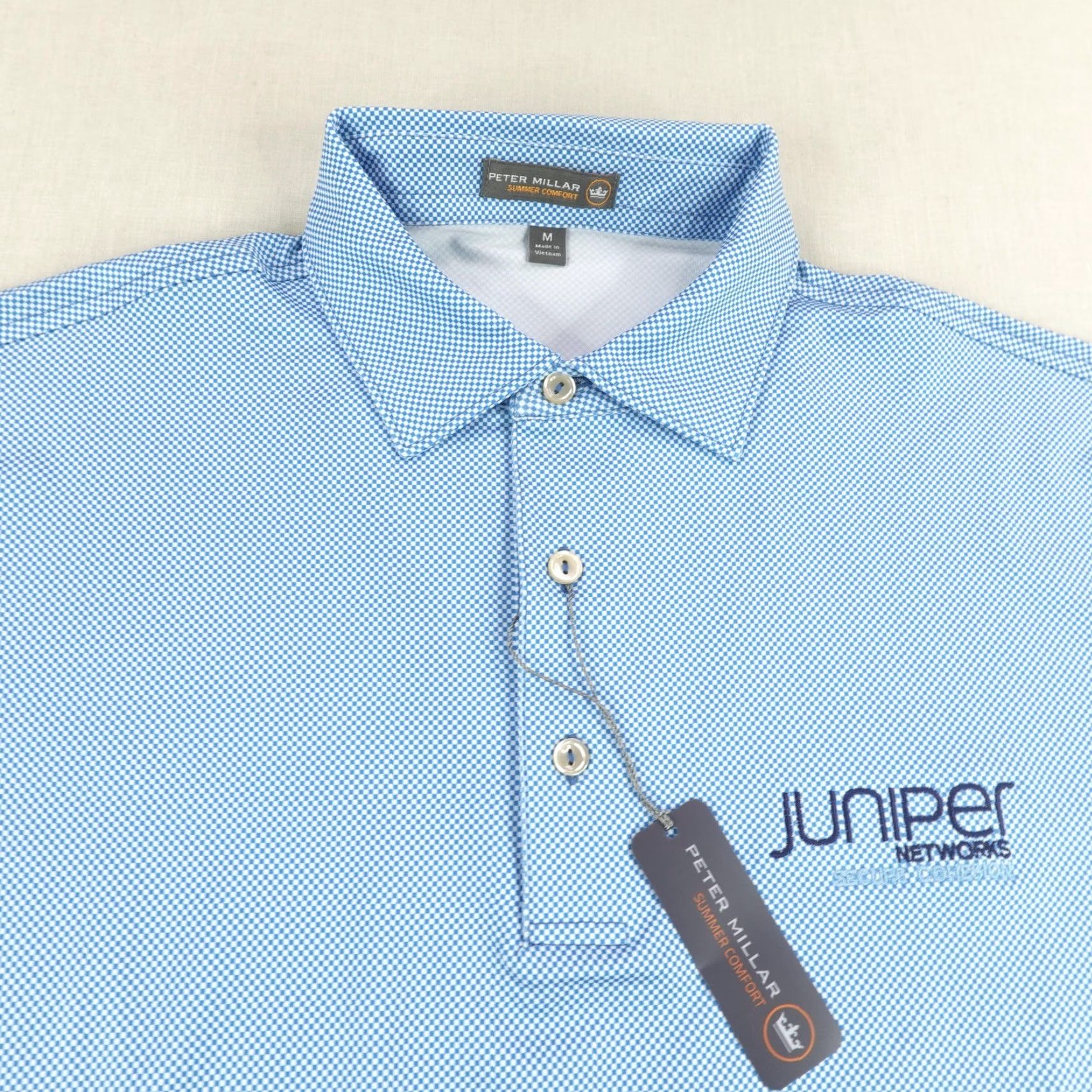 Peter Millar Peter Millar Polo Shirt Mens Medium Blue Summer Comfort Performance Golf NEW Size US M / EU 48-50 / 2 - 2 Thumbnail