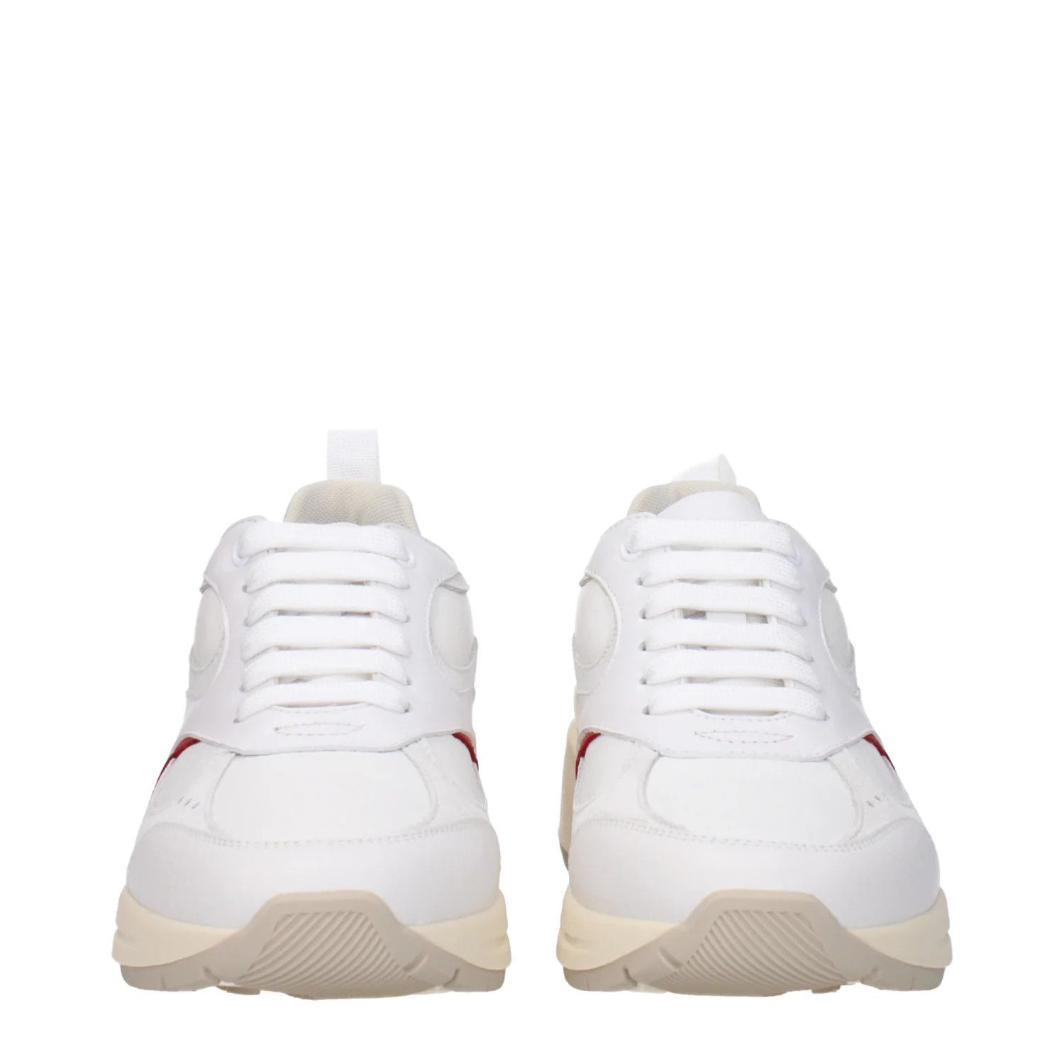 Salvatore Ferragamo ob1o1e1224 Leather Sneakers in White Red Size US 5.5 / IT 35.5 - 3 Thumbnail
