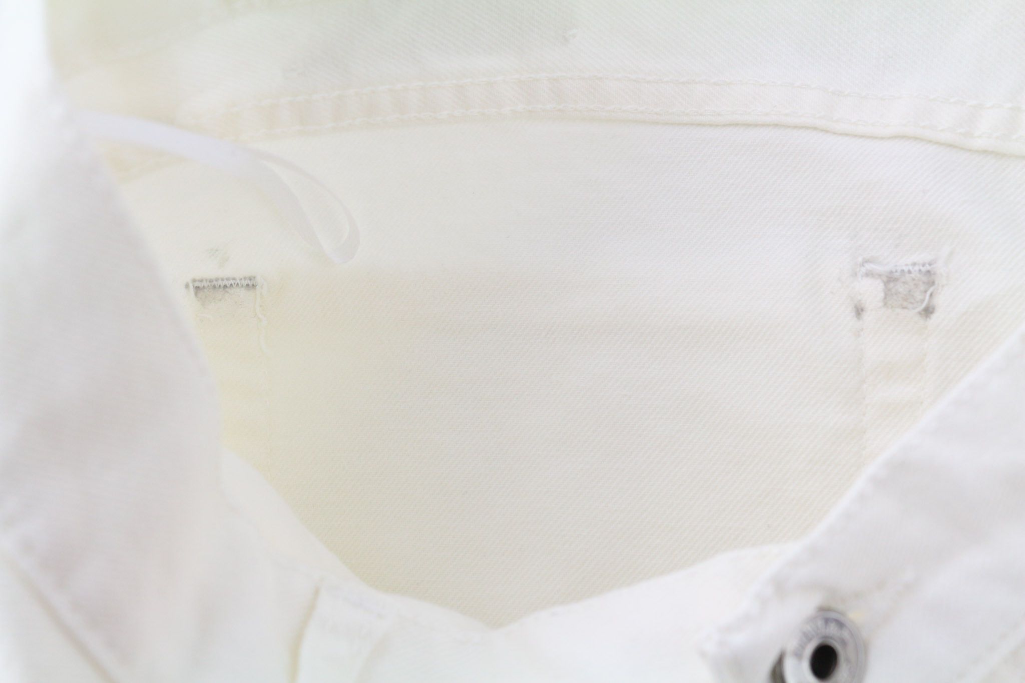 Off-White 90S LOGO W32 Straight Cotton Stretch Raw White 80237 Size US 32 / EU 48 - 13 Thumbnail