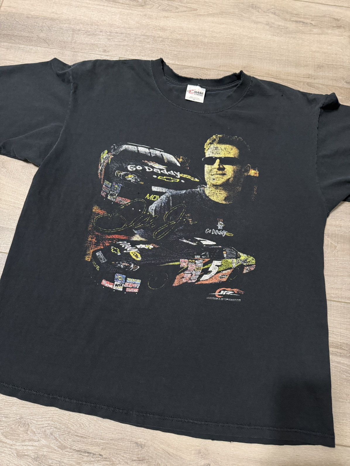 Vintage Vintage 90s Race T-Shirt Size US XL / EU 56 / 4 - 6 Thumbnail