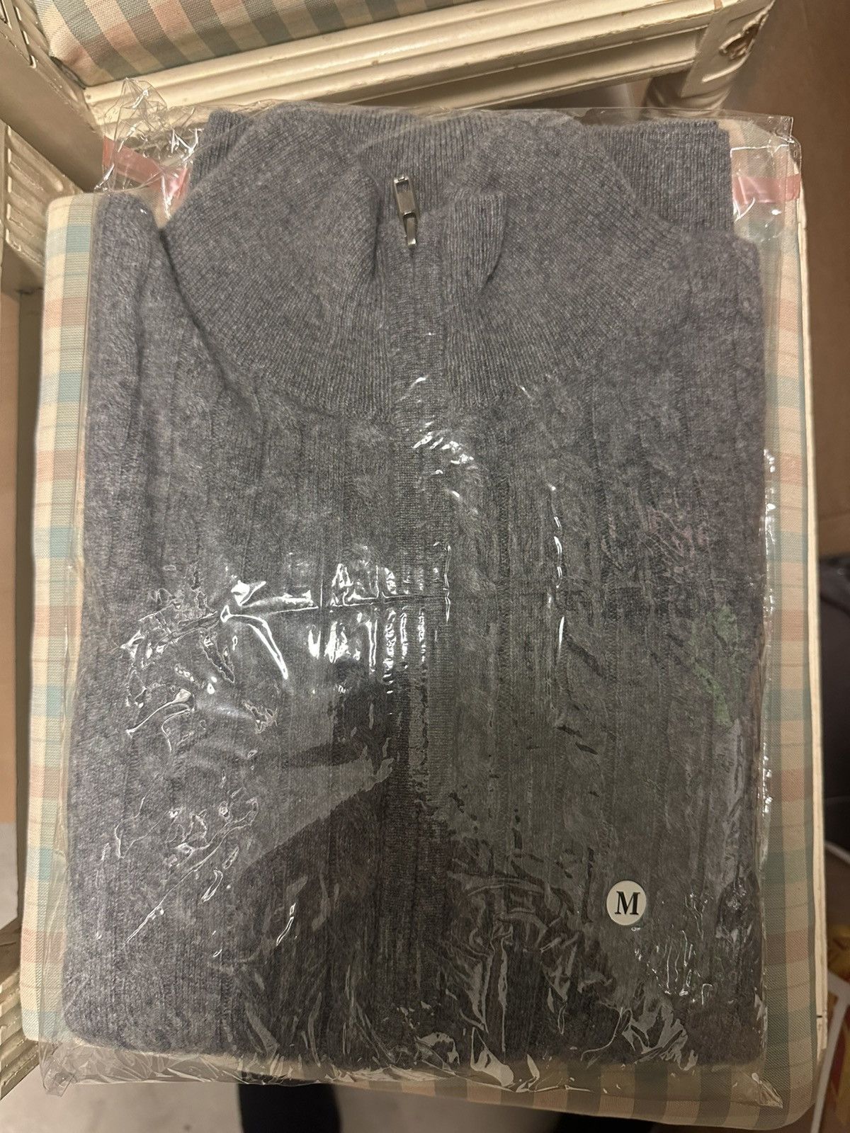 Other 100% cashmere full zip cable knit cardigan, M Size US M / EU 48-50 / 2 - 4 Thumbnail