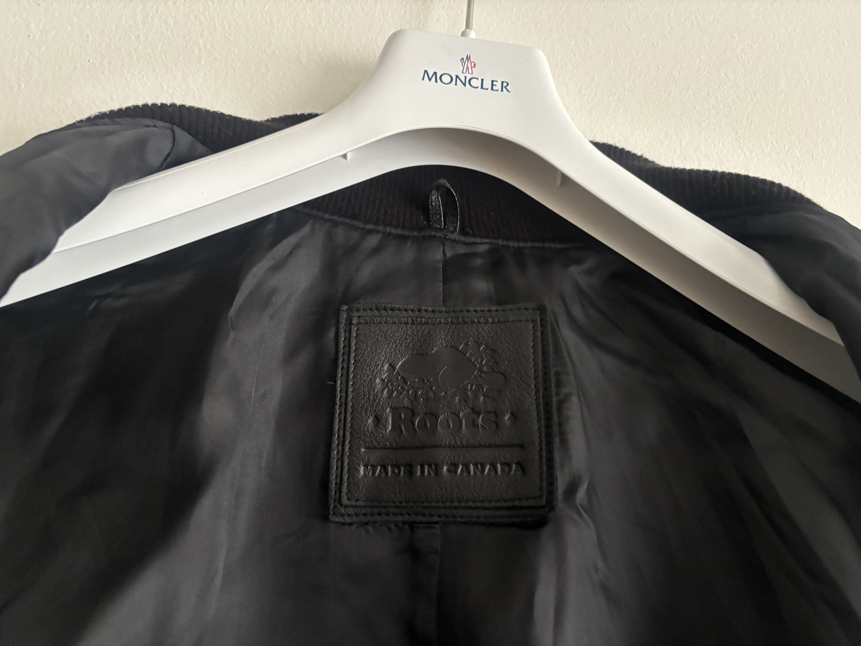Roots $580 Black Pebbled Leather Bomber Jacket - 6 Size M / US 6-8 / IT 42-44 - 3 Thumbnail