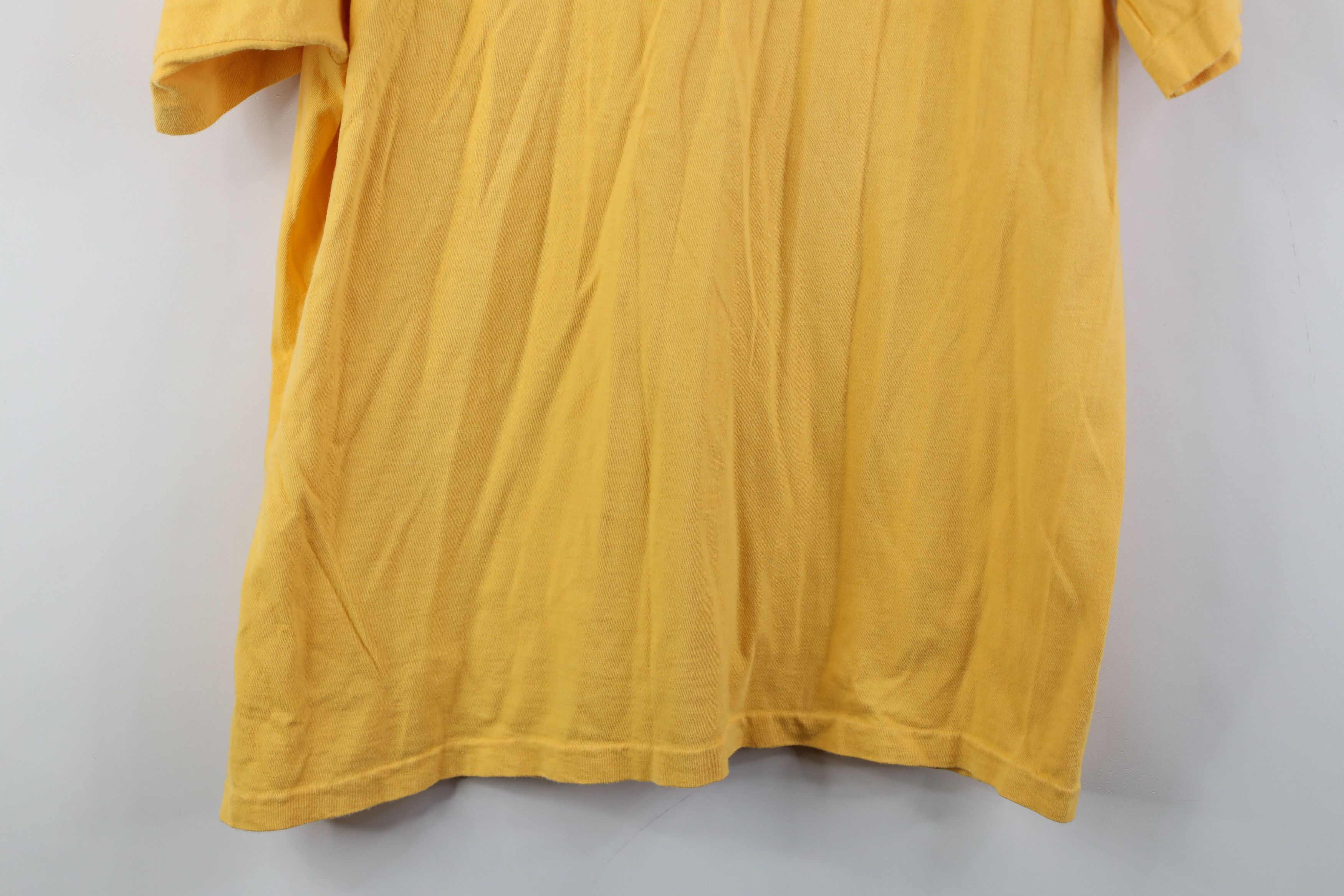 Gap Vintage 90s Gap Pigment Dye V-Neck T-Shirt Yellow Cotton USA Size US S / EU 44-46 / 1 - 12 Thumbnail