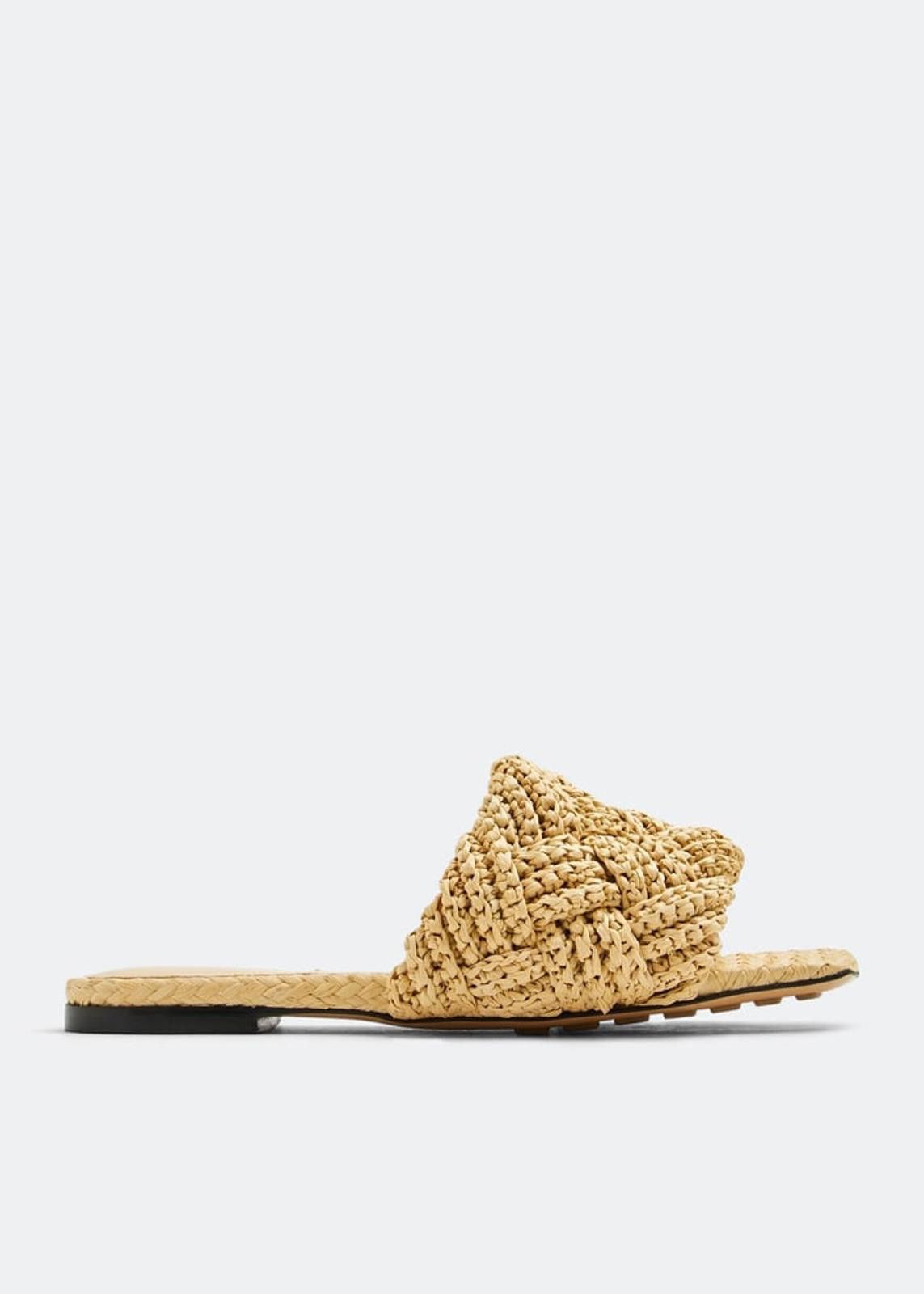 Bottega Veneta Bottega Veneta Lido Flat Sandals Size US 7.5 / IT 37.5 - 1 Thumbnail