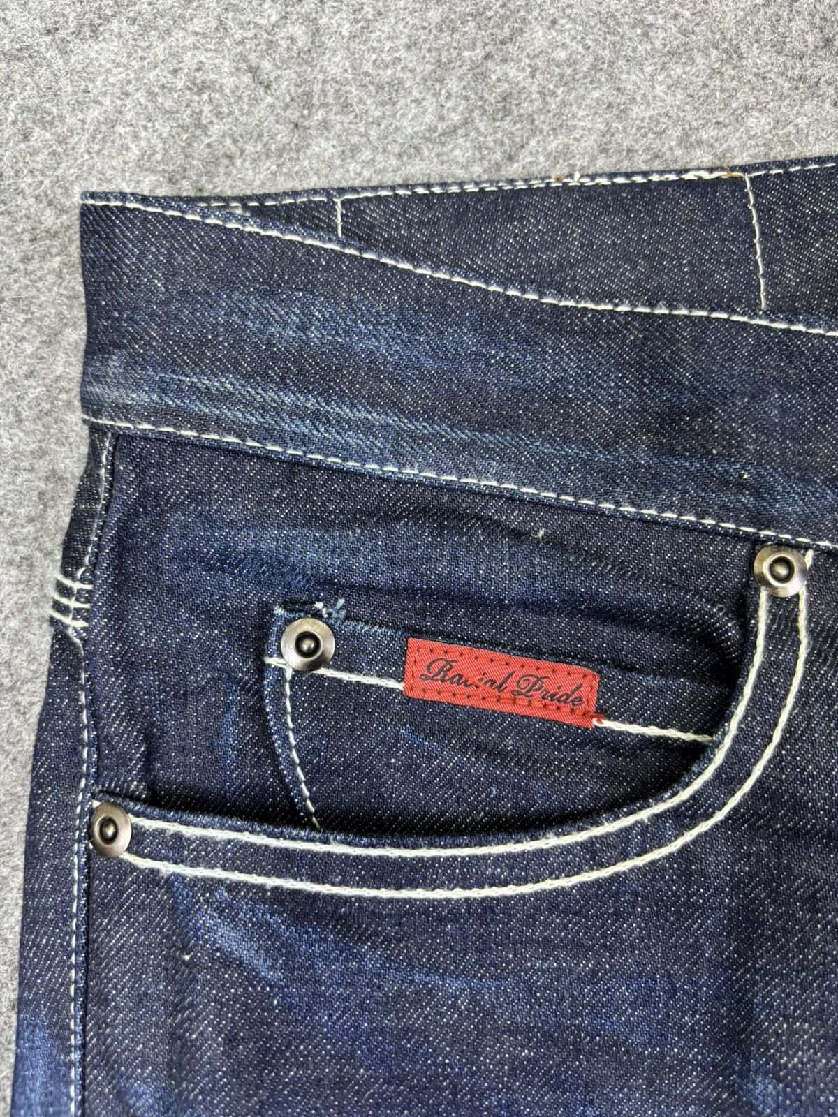 Japanese Brand 💥Flare💥Insane Style Of The Niege Raw Fades Denim K19 Size US 32 / EU 48 - 5 Thumbnail