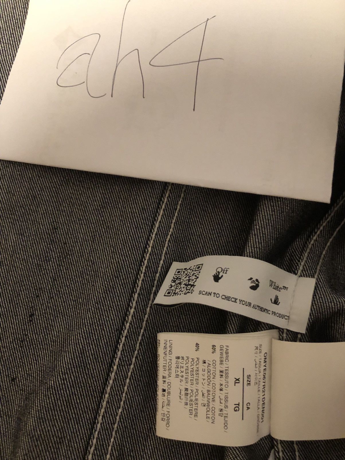 Off-White Off-White denim jacket Size US XL / EU 56 / 4 - 7 Thumbnail
