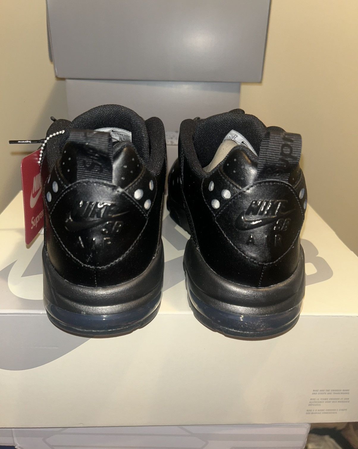 Nike × Supreme Nike SB Air Max 2 CB '94 Low Supreme Black Size US 12 / EU 45 - 4 Thumbnail