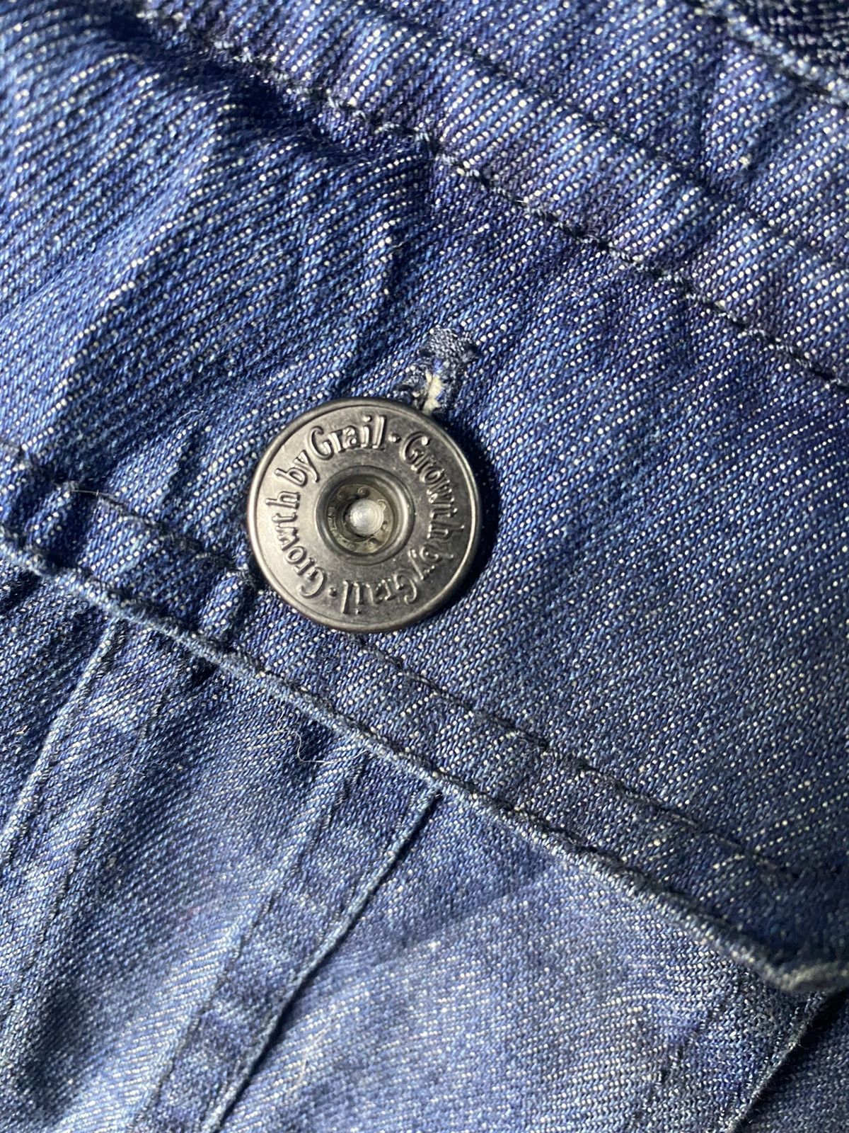 Japanese Brand Growth Of Grail Style Bule Denim Jacket Size US XL / EU 56 / 4 - 7 Thumbnail