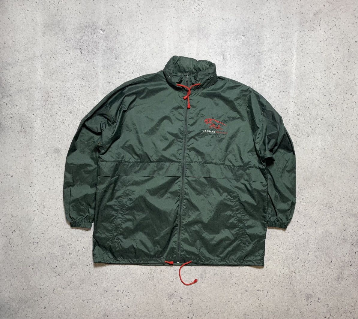 NASCAR Vintage Jaguar Racing Nylon Jacket Big Logo F1 Y2K Size US XL / EU 56 / 4 - 2 Thumbnail