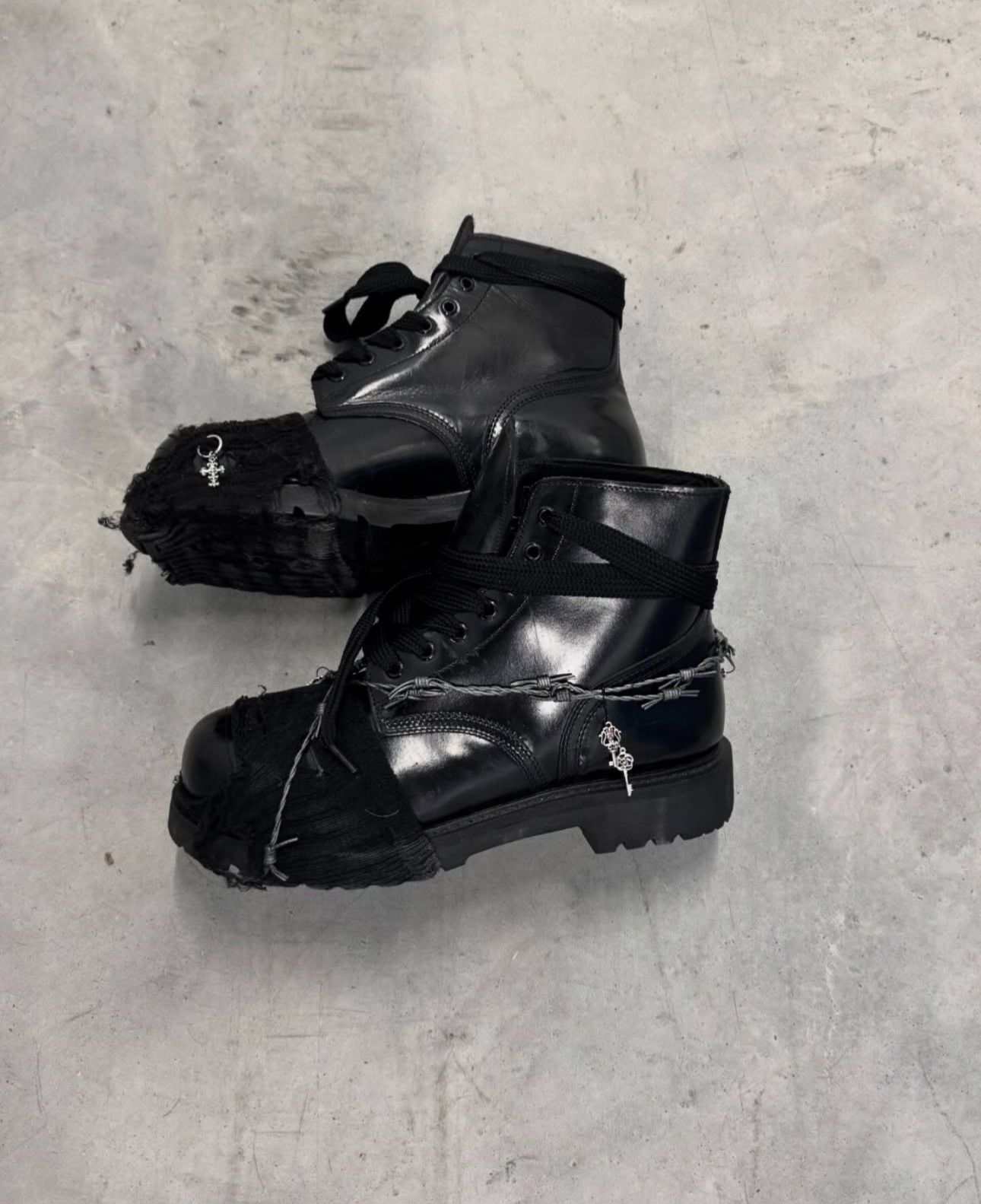 Other 1980's Graveyard Ankle Boots Size US 13 / EU 46 - 3 Thumbnail