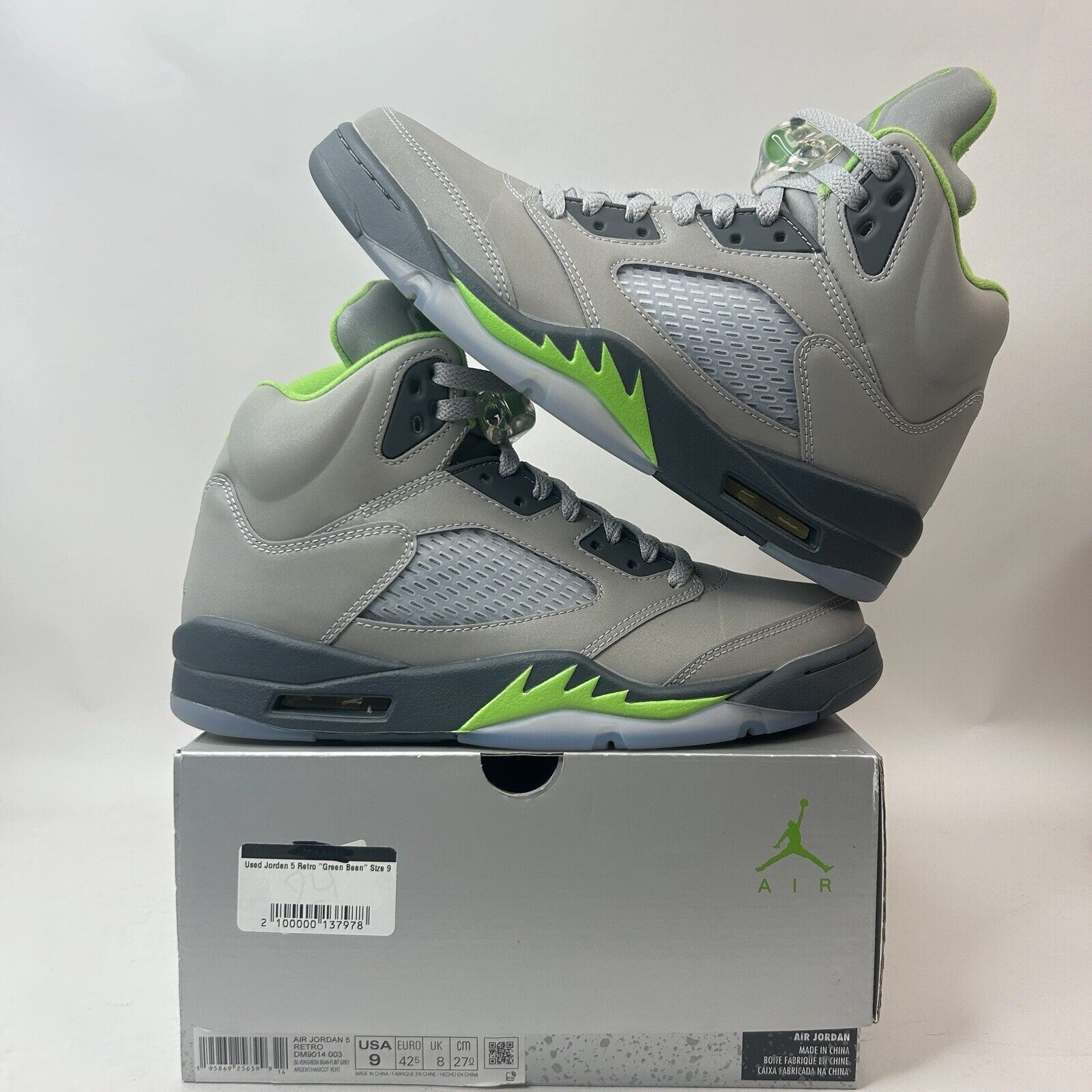 Nike Nike Air Jordan 5 Retro OG “Green Bean” 2023 Size US 9 / EU 42 - 1 Thumbnail