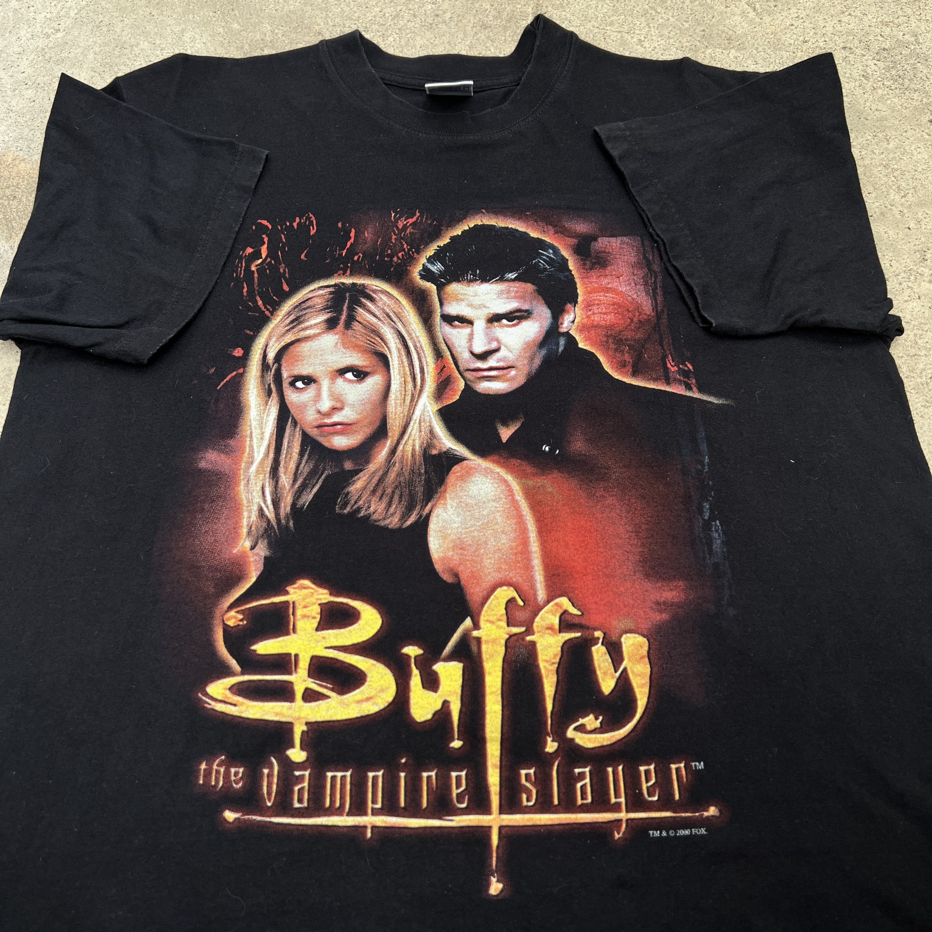 Expert Horror × Vintage Vintage Y2K Buffy The Vampire Slayer Buffy Promo Tee Size US M / EU 48-50 / 2 - 2 Thumbnail