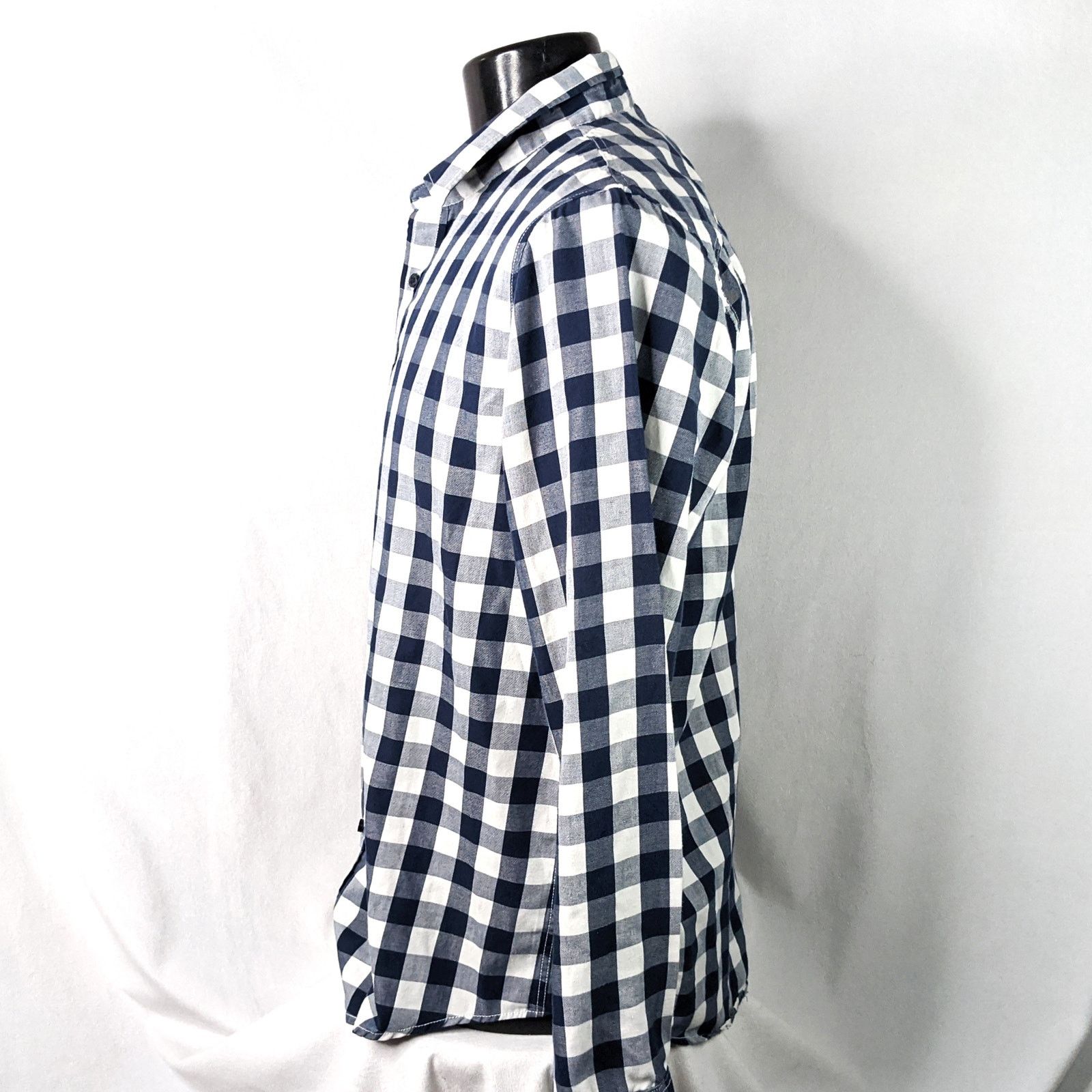 American Rag American Rag Men's Shirt XL Long Sleeve Gingham Button-Up Size US XL / EU 56 / 4 - 2 Thumbnail