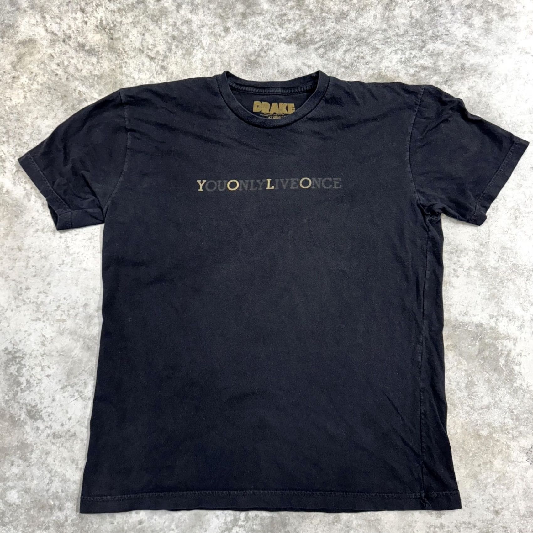 Vintage Drake Shirt Mens XL Black Club Paradise Tour You Only Live Once Tee Size US XL / EU 56 / 4 - 2 Thumbnail