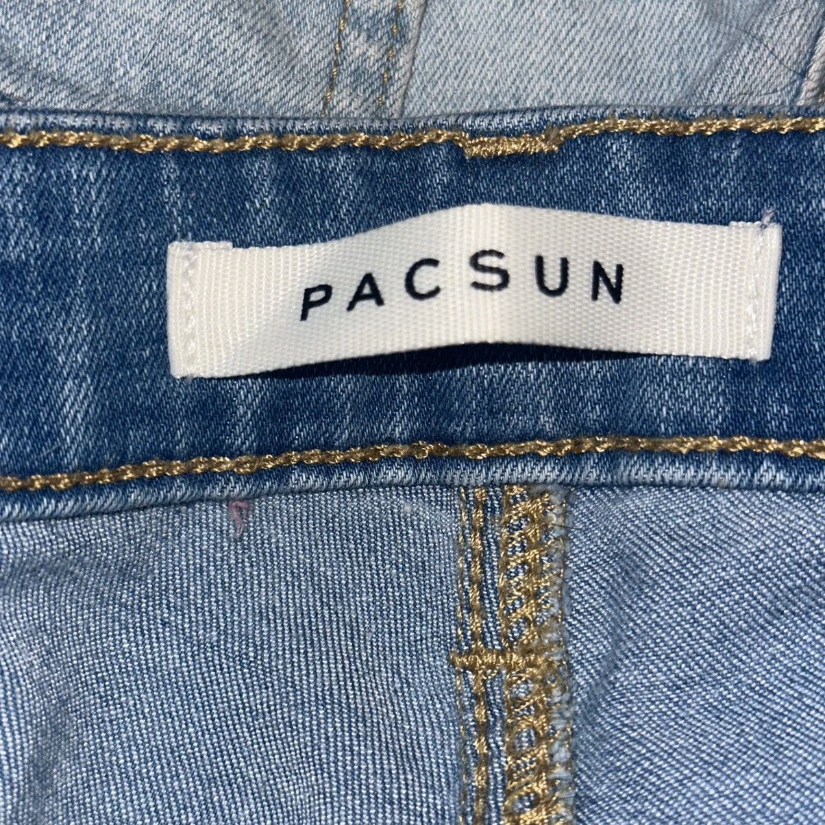 Pacsun PacSun light wash stacked skinny jeans Size US 31 - 8 Thumbnail