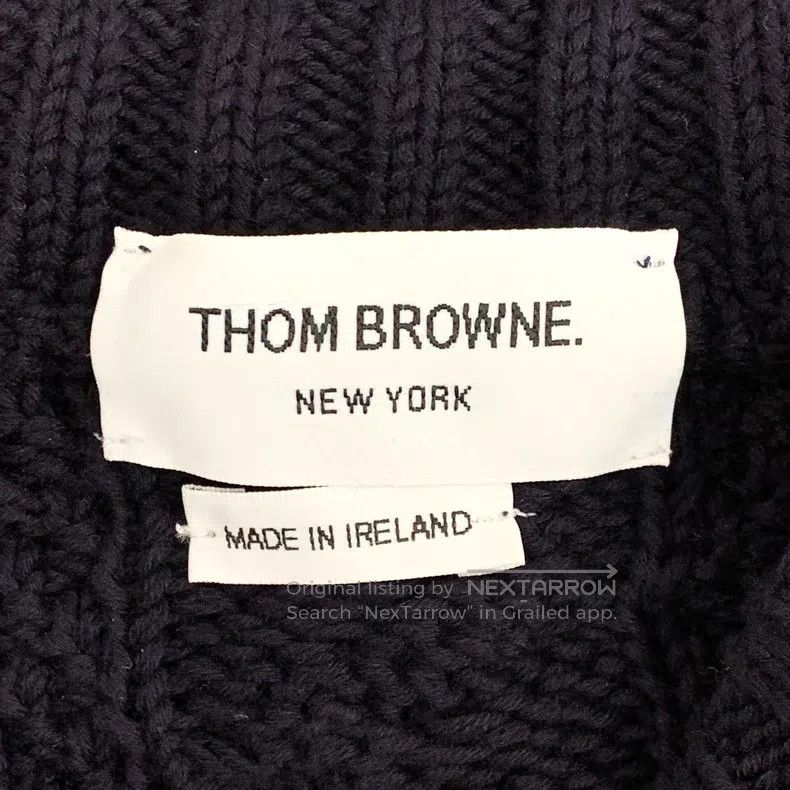 Thom Browne Thom Browne Navy blue knitted sweater Size US XXS / EU 40 - 6 Thumbnail
