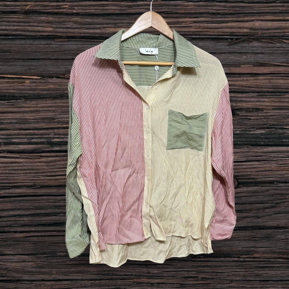 Other Sadie & Sage oasis Colorblock Shirt NWT Size M / US 6-8 / IT 42-44 - 1 Thumbnail