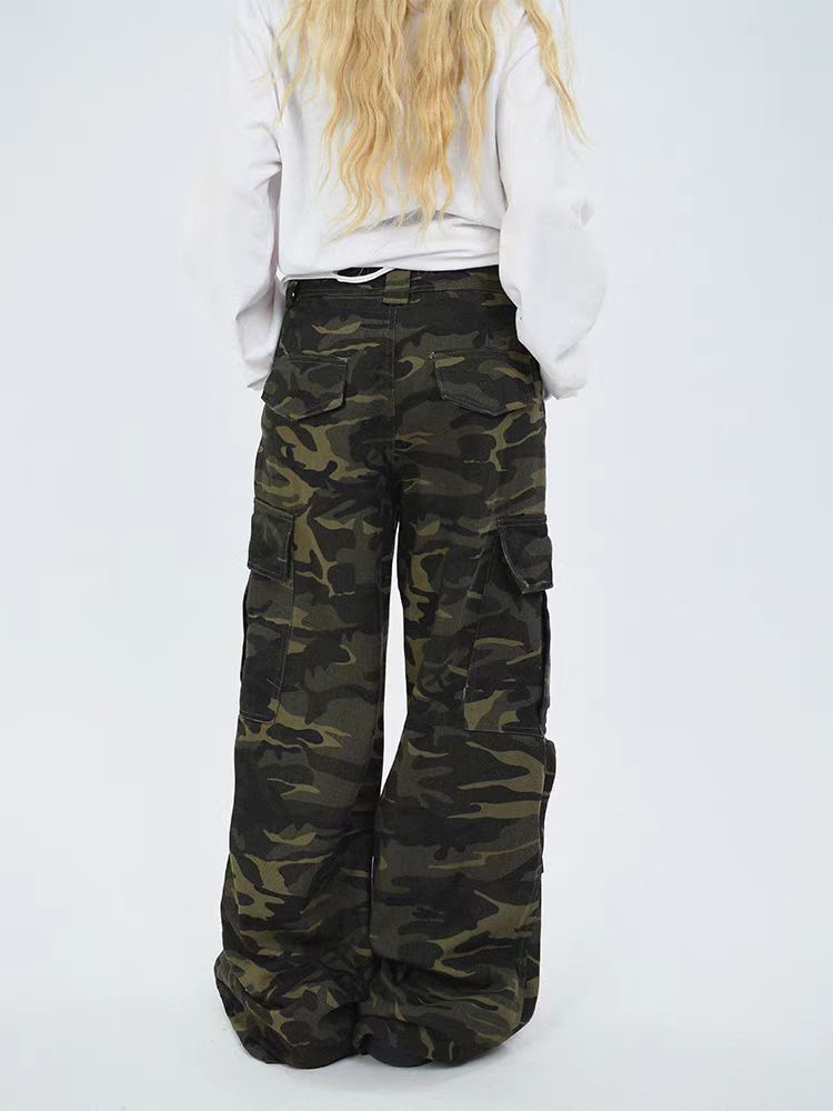 Japanese Brand × Vintage High Street Vintage Camouflage Design Work Trousers Size US 32 / EU 48 - 4 Thumbnail