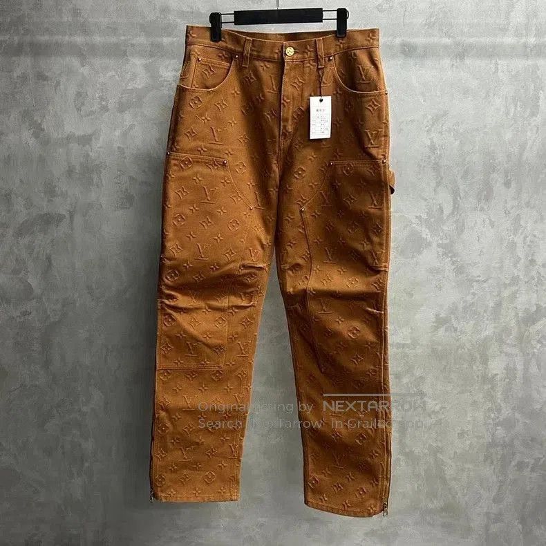 Louis Vuitton Latest Louis Vuitton Khaki Logo Jeans. Size US 33 - 1 Thumbnail