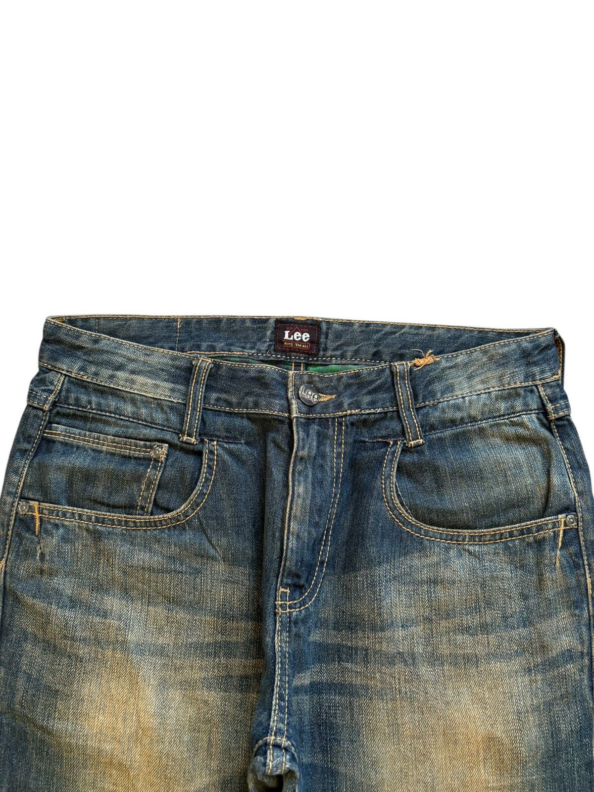 Lee Vintage 90s Lee Mud Wash Loose Jeans Size US 32 / EU 48 - 4 Thumbnail