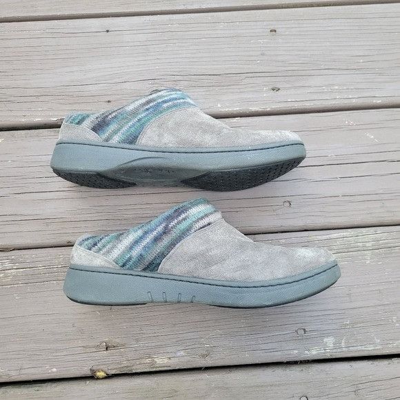 Dansko Dansko Emily Gray Suede Slip On Slipper Clogs Size 39 Size US 8.5 / IT 38.5 - 3 Thumbnail