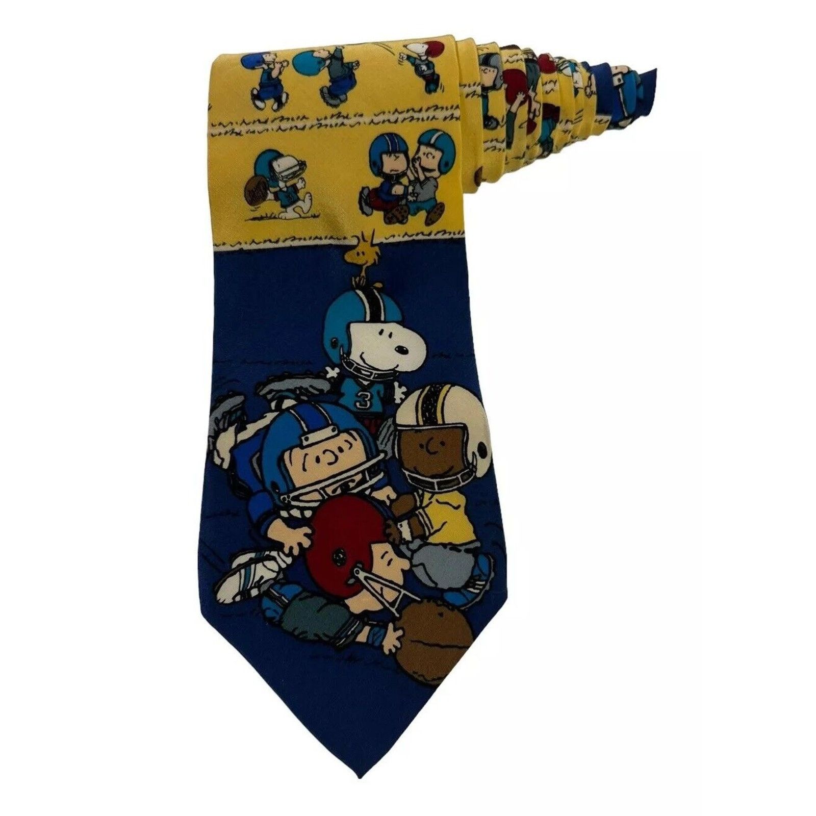 Peanuts Peanuts First Down Football Snoopy Charlie Brown Necktie Size ONE SIZE - 1 Thumbnail