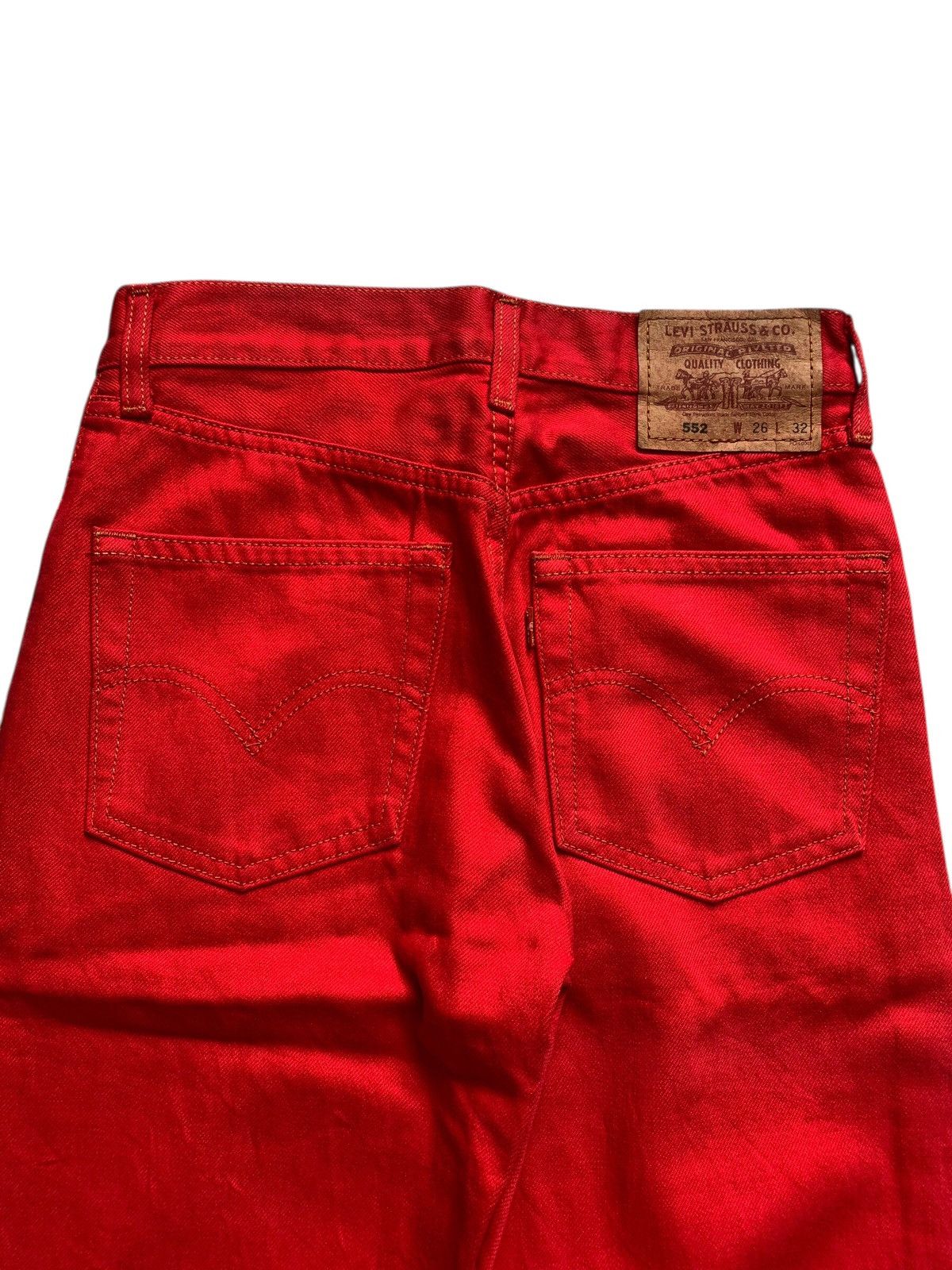 Levi's Vintage Clothing Rare!!! Vintage Levis 512 Red 90's Valencia Denim Pants Size US 32 / EU 48 - 4 Thumbnail