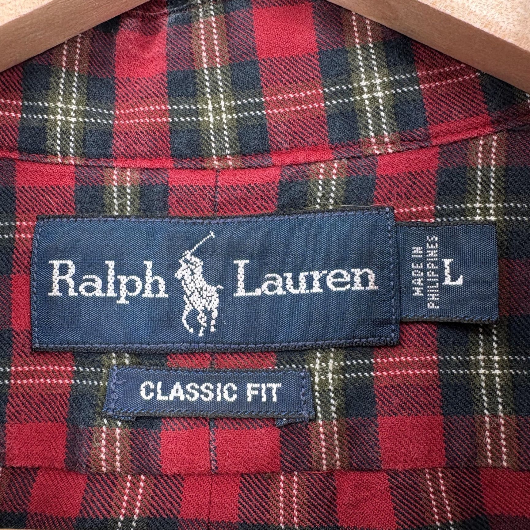 Ralph Lauren Ralph Lauren Shirt Mens Large Red Plaid Flannel Long Sleeve Button Up Classic Size US L / EU 52-54 / 3 - 3 Thumbnail