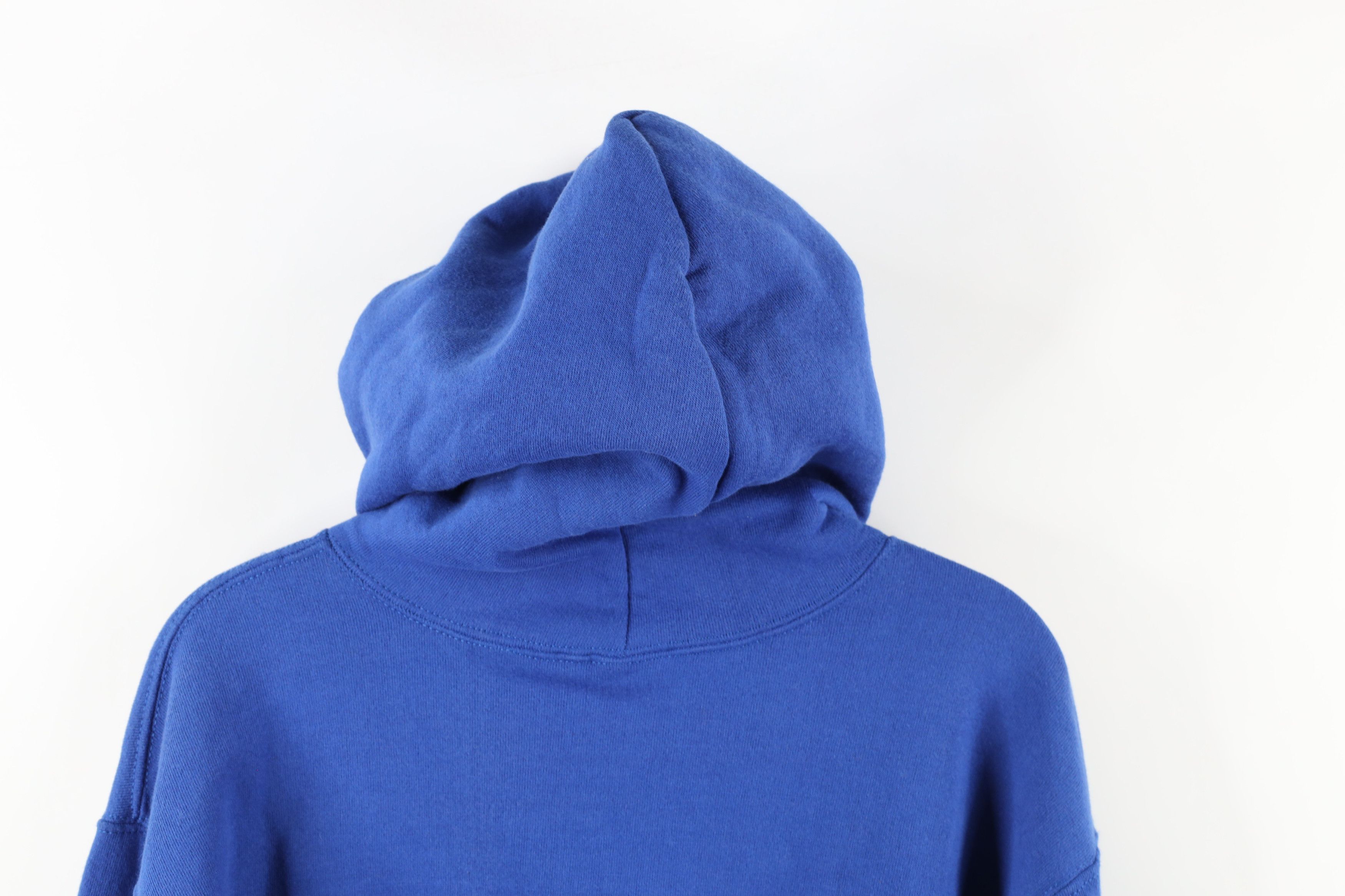 Russell Athletic Vintage 90s Russell Athletic Blank Hoodie Sweatshirt Blue Size US M / EU 48-50 / 2 - 9 Thumbnail