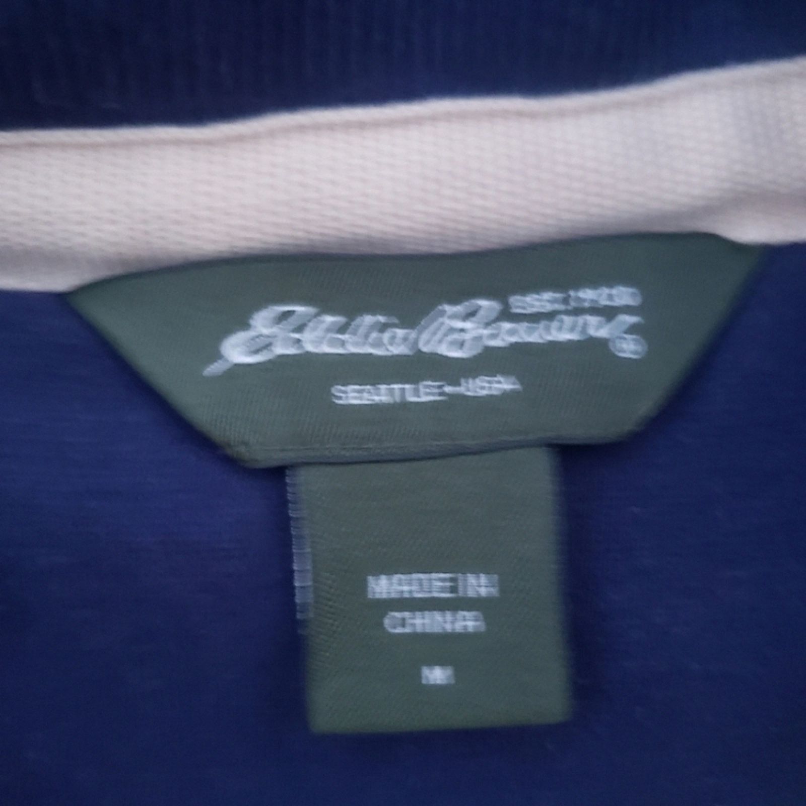 Eddie Bauer Eddie Bauer Mens Medium Heavy Zip Fleece Sherpa Lined Jacket Size M / US 6-8 / IT 42-44 - 3 Thumbnail