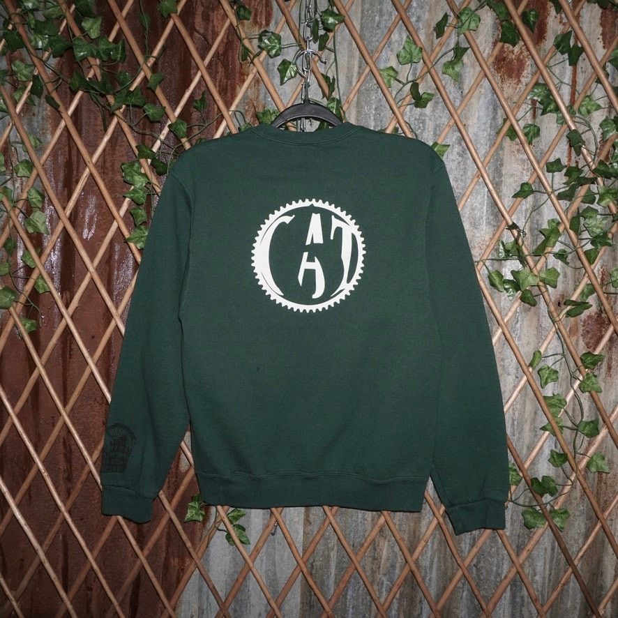 Jerzees Small - Vintage Y2K CAT essential 200s simple sweatshirt Size US S / EU 44-46 / 1 - 1 Thumbnail