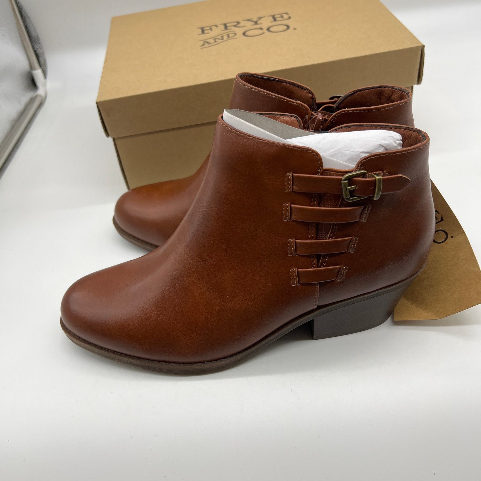 Other Frye and Co. Womens Boden Saddles Style Brown Heel Size US 9.5 / IT 39.5 - 3 Thumbnail