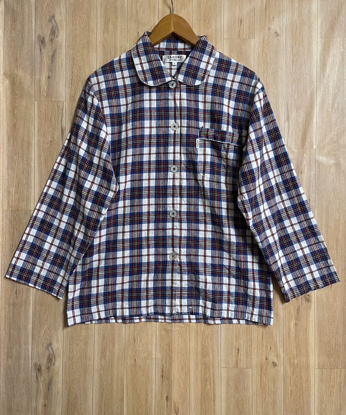 Vintage × Yohji Yamamoto Yohji Yamamoto Button Up Shirt Checkered L Fit M Linen Size US M / EU 48-50 / 2 - 1 Thumbnail