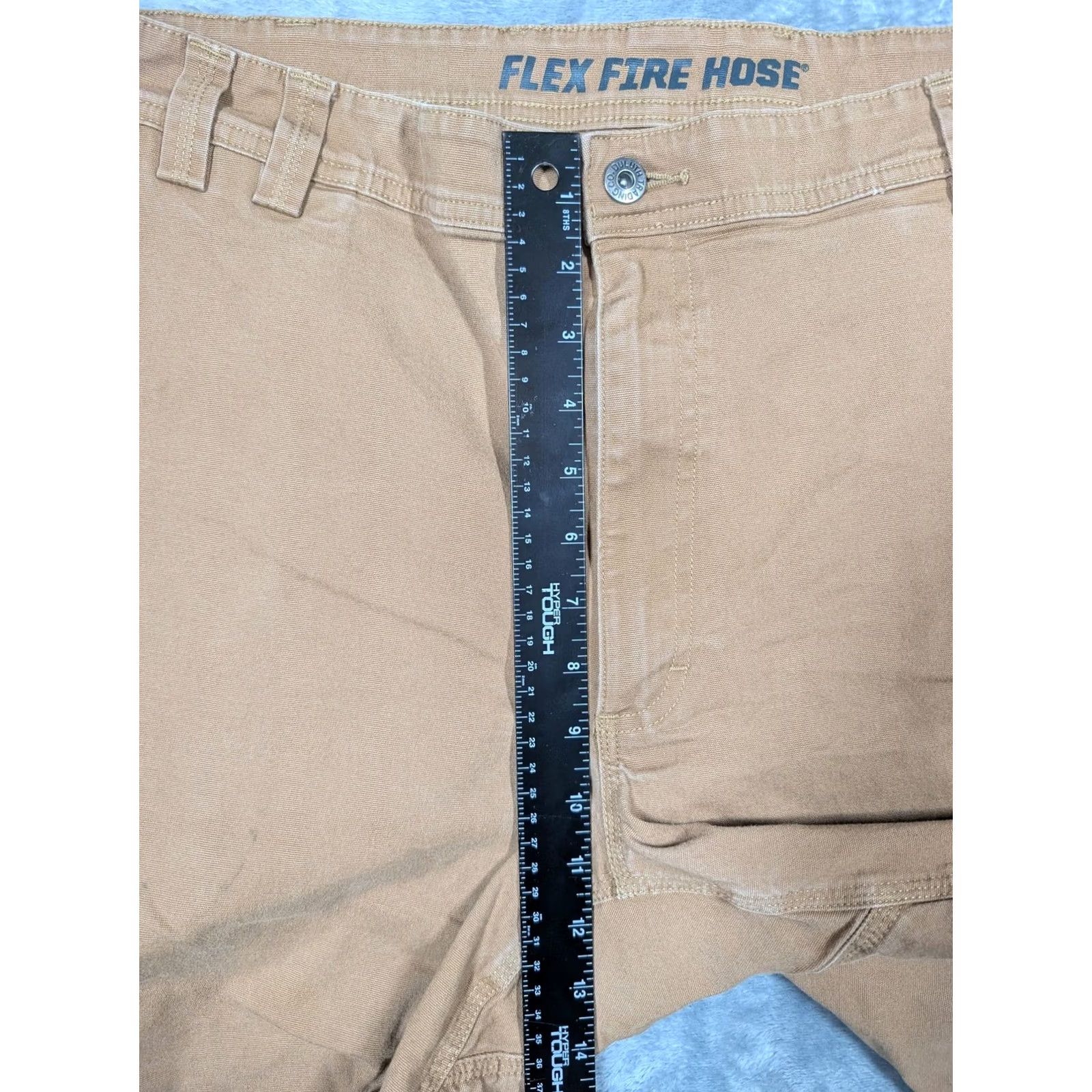 Duluth Trading Company Duluth Trading Co Flex Fire Hose Shorts Mens 44 Brown 8 Inch Inseam Canvas Work Chino Pocket Utility Zip Fly Flat Front Stretch Cotton Spandex Size US 44 / EU 60 - 3 Thumbnail