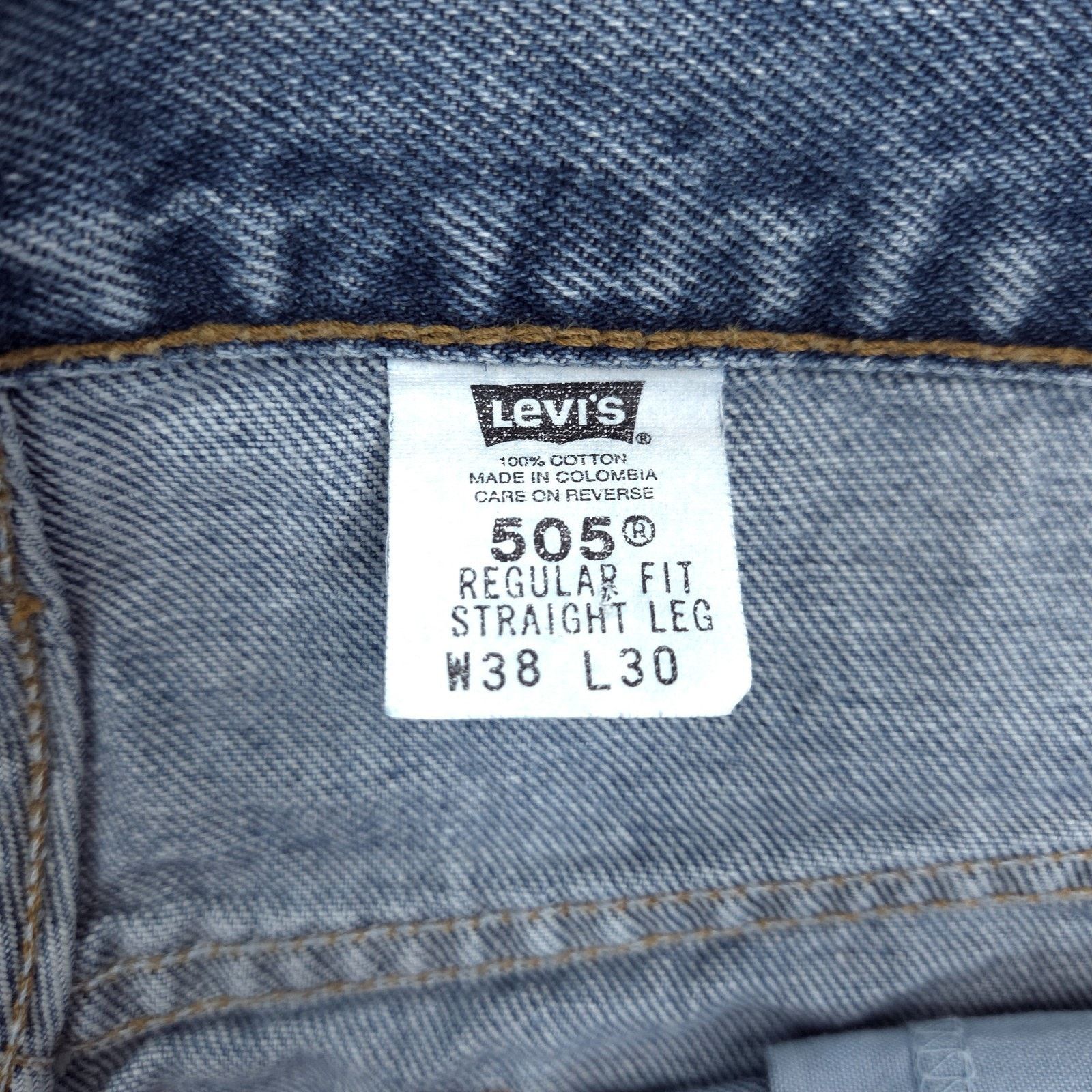 Levi's Vintage Levi's 505 Jeans Mens Size 35x30 Blue USA Made Size US 35 - 3 Thumbnail