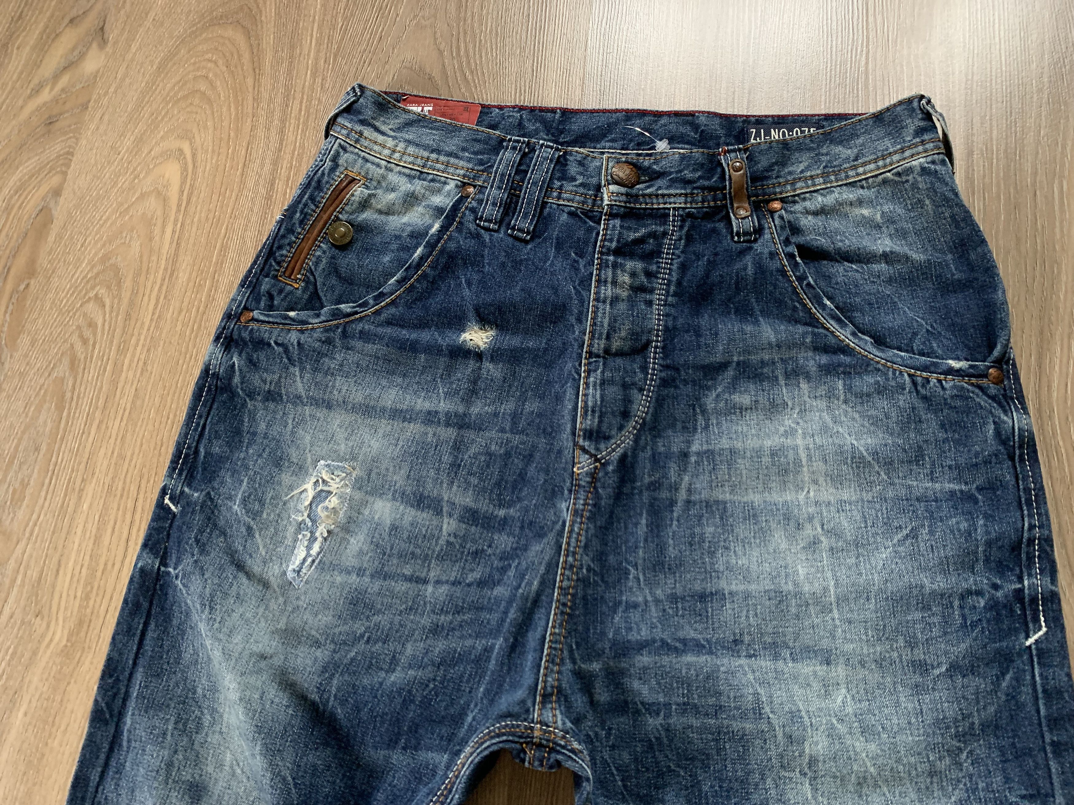 Zara Zara Man Light Blue Distressed Jeans Size US 30 / EU 46 - 3 Thumbnail
