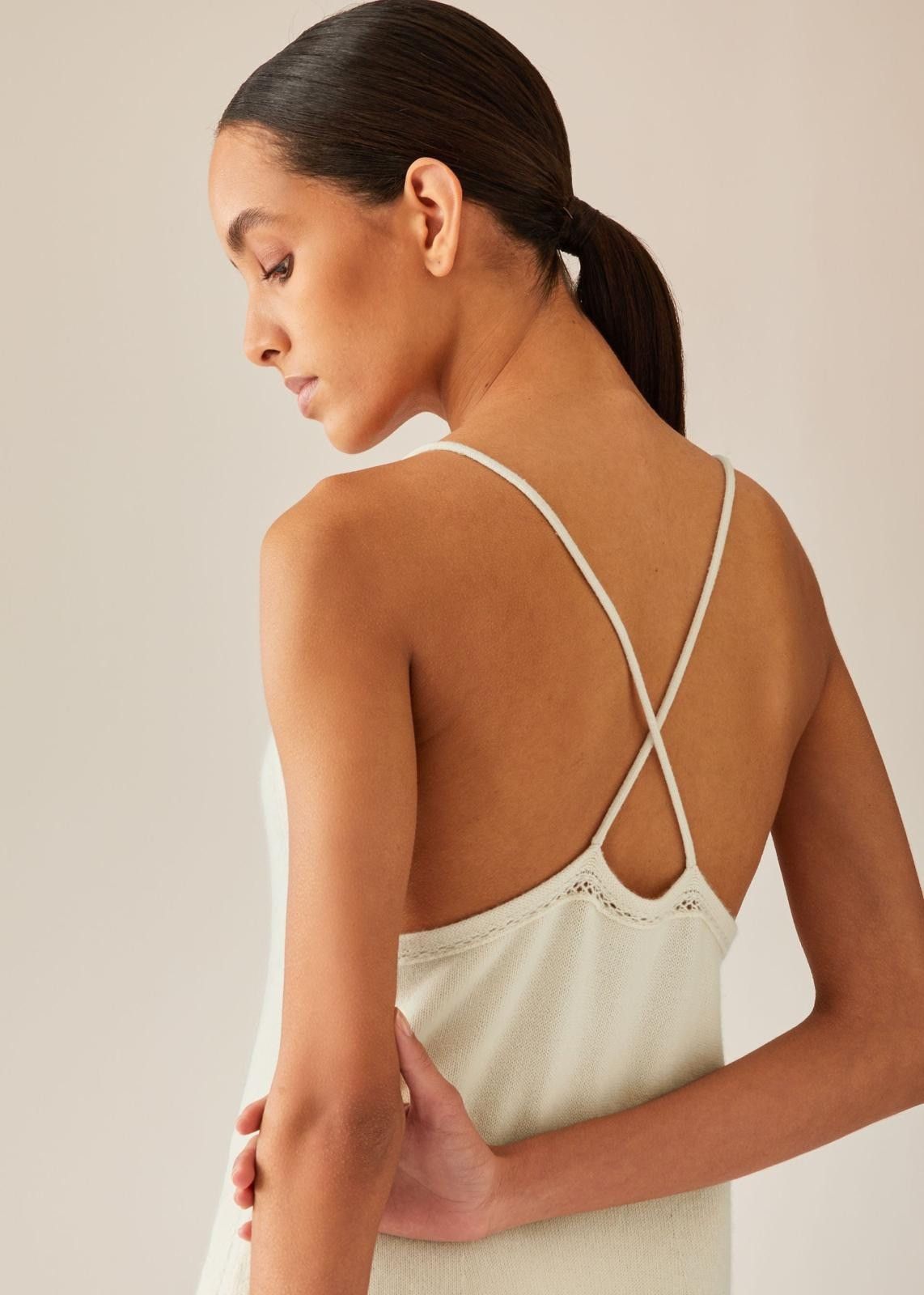 Loro Piana o1srvl11e1024 Cocooning Cashmere Midi Dress in Off White Size S / US 4 / IT 40 - 4 Thumbnail