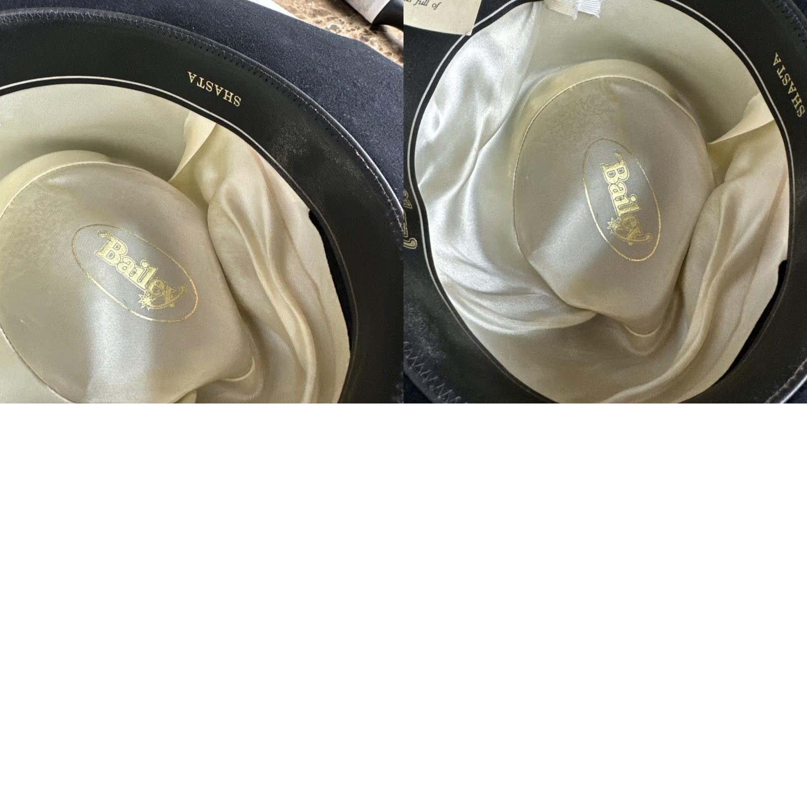 Bailey 44 Bailey Wind River Shasta Black Mens Hat 7 1/2 Cowboy Hat Mens Size 7 1/2 Black Bailey Wind River Shasta Cowboys Size ONE SIZE - 8 Thumbnail