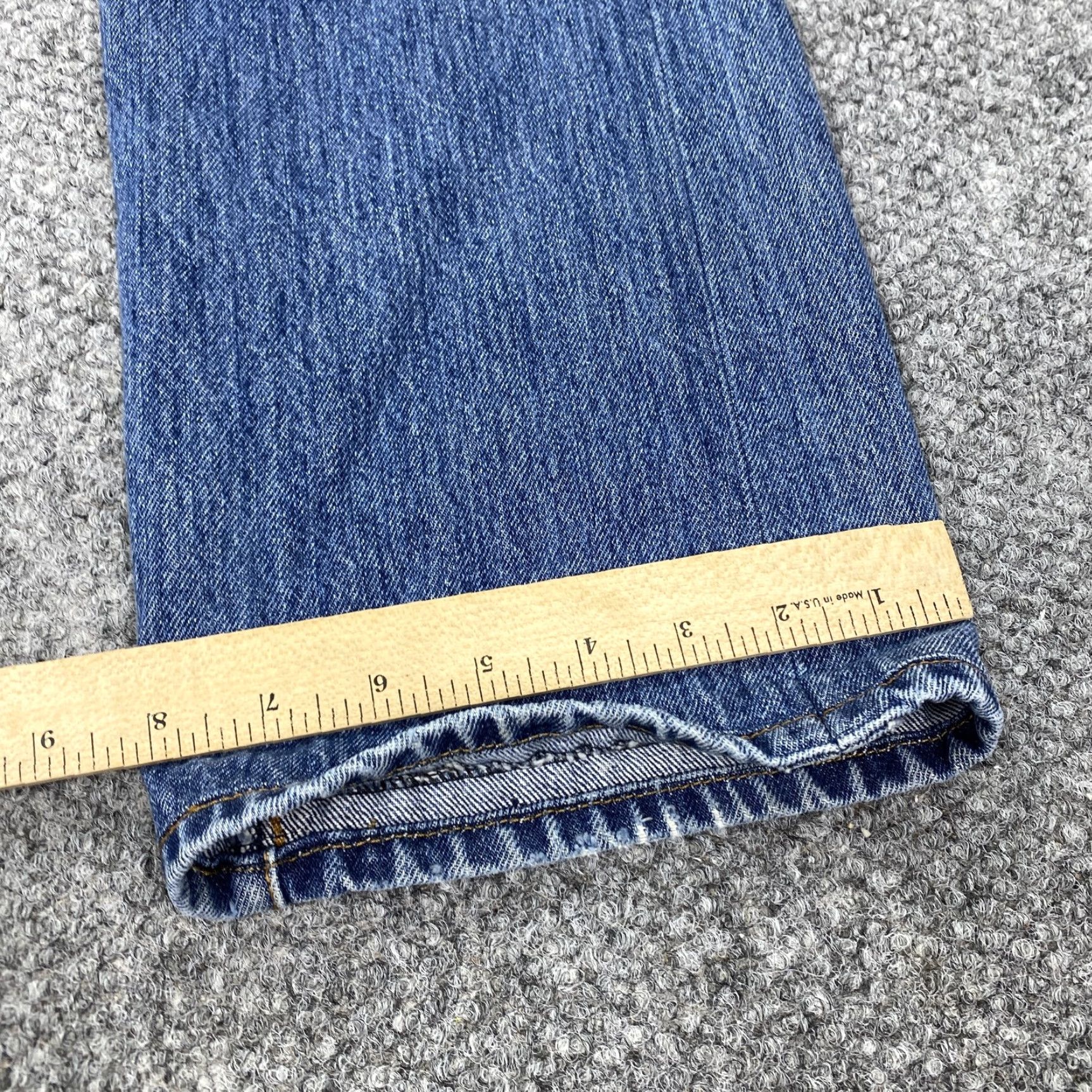 Levi's VINTAGE Levi's 501 Jeans Mens Straight Denim Button Fly 34x29 Blue Distressed" Size US 34 / EU 50 - 6 Thumbnail