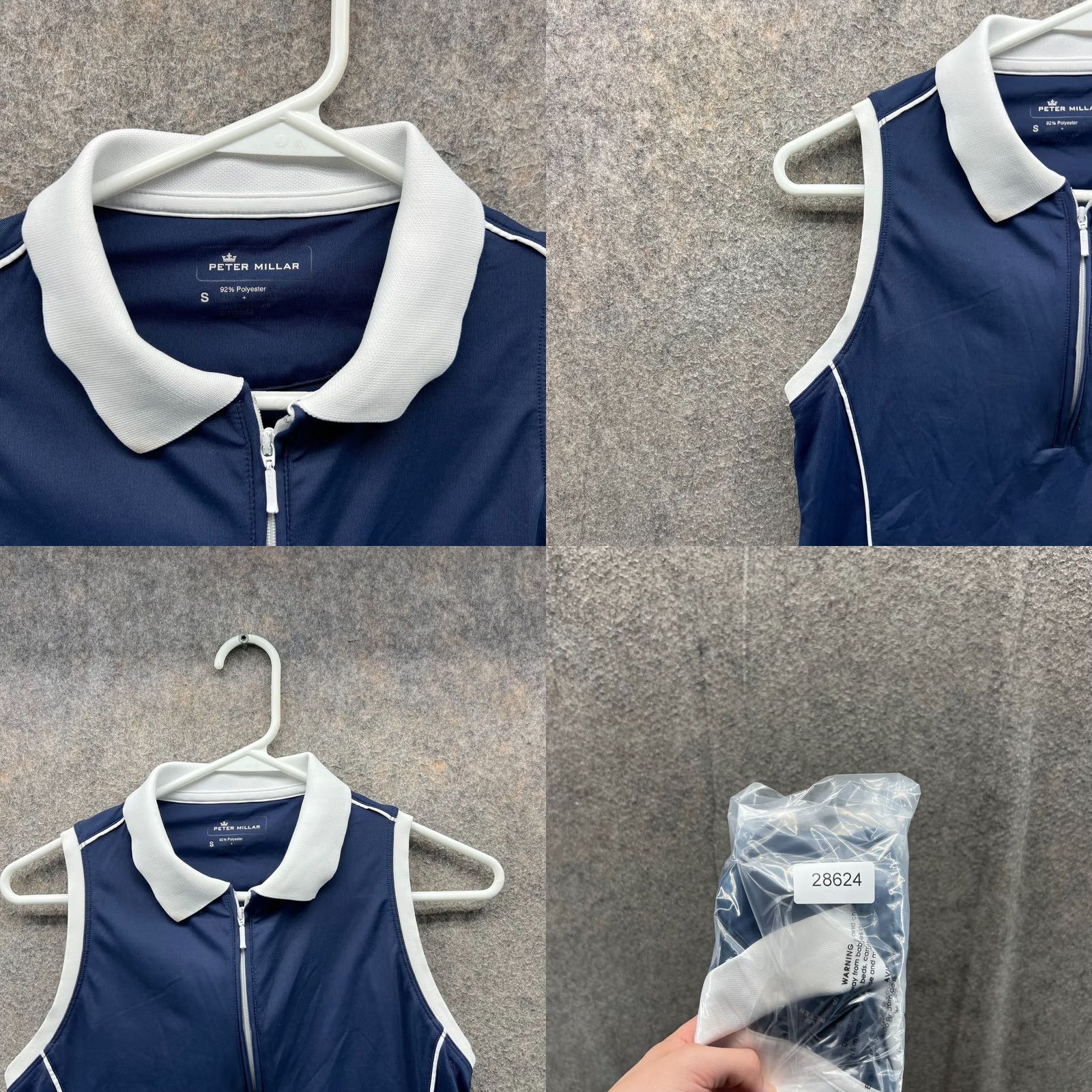 Peter Millar VINTAGE Peter Millar Shirt Womens S Blue Polo Women Sleeveless Performance Chrissie Tank Size S / US 4 / IT 40 - 8 Thumbnail